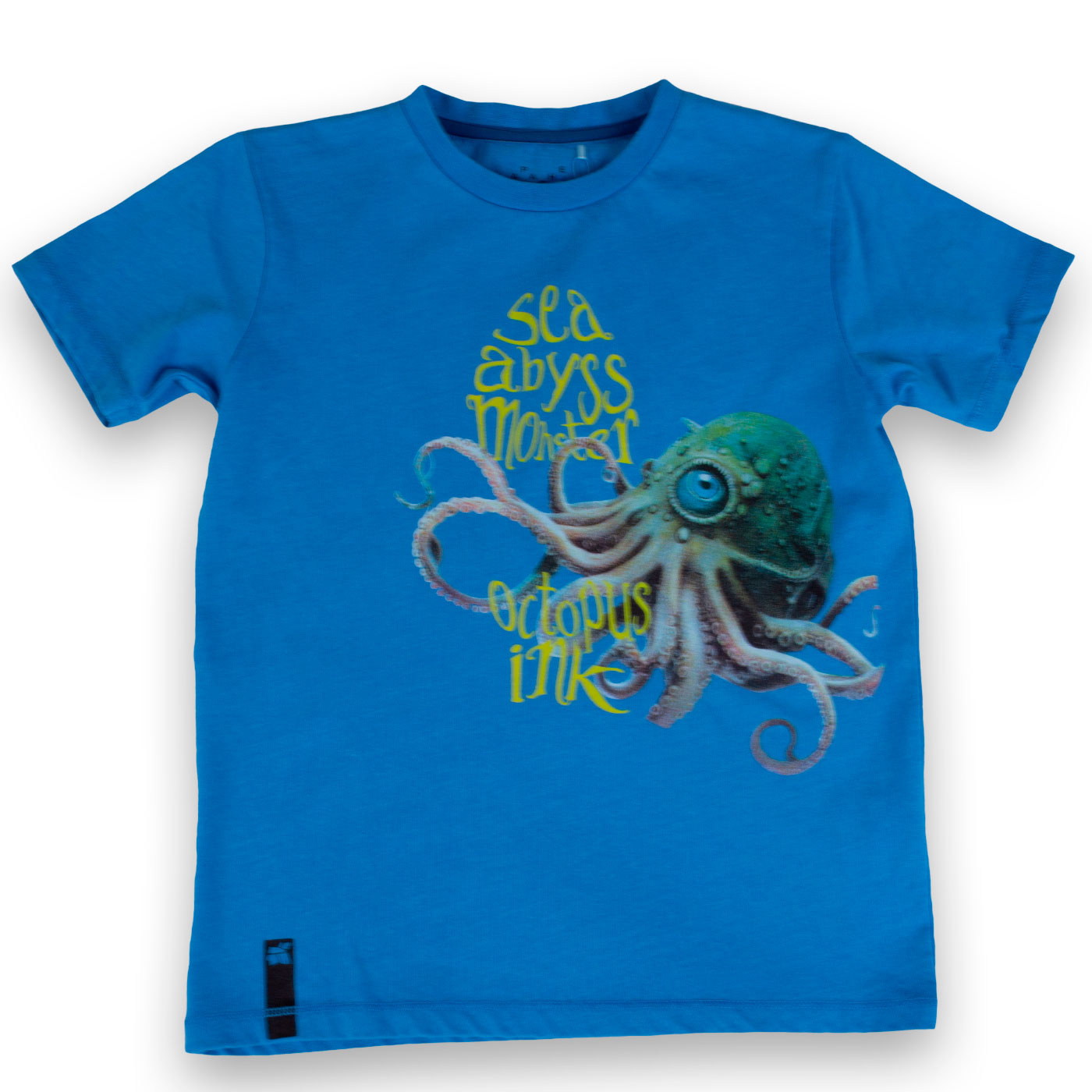 POLERA MANGA CORTA ALGODÓN NIÑO PILLÍN PVY663-23CAL TURQUESA - 1
