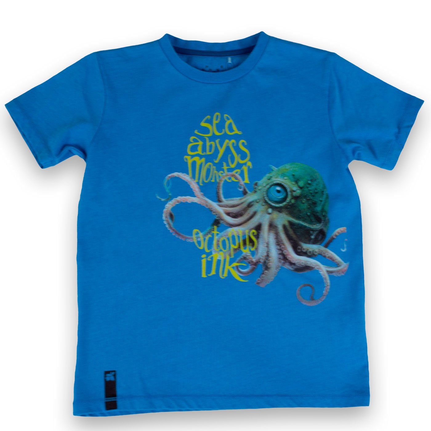 POLERA MANGA CORTA ALGODÓN NIÑO PILLÍN PVY663-23CAL TURQUESA - 1