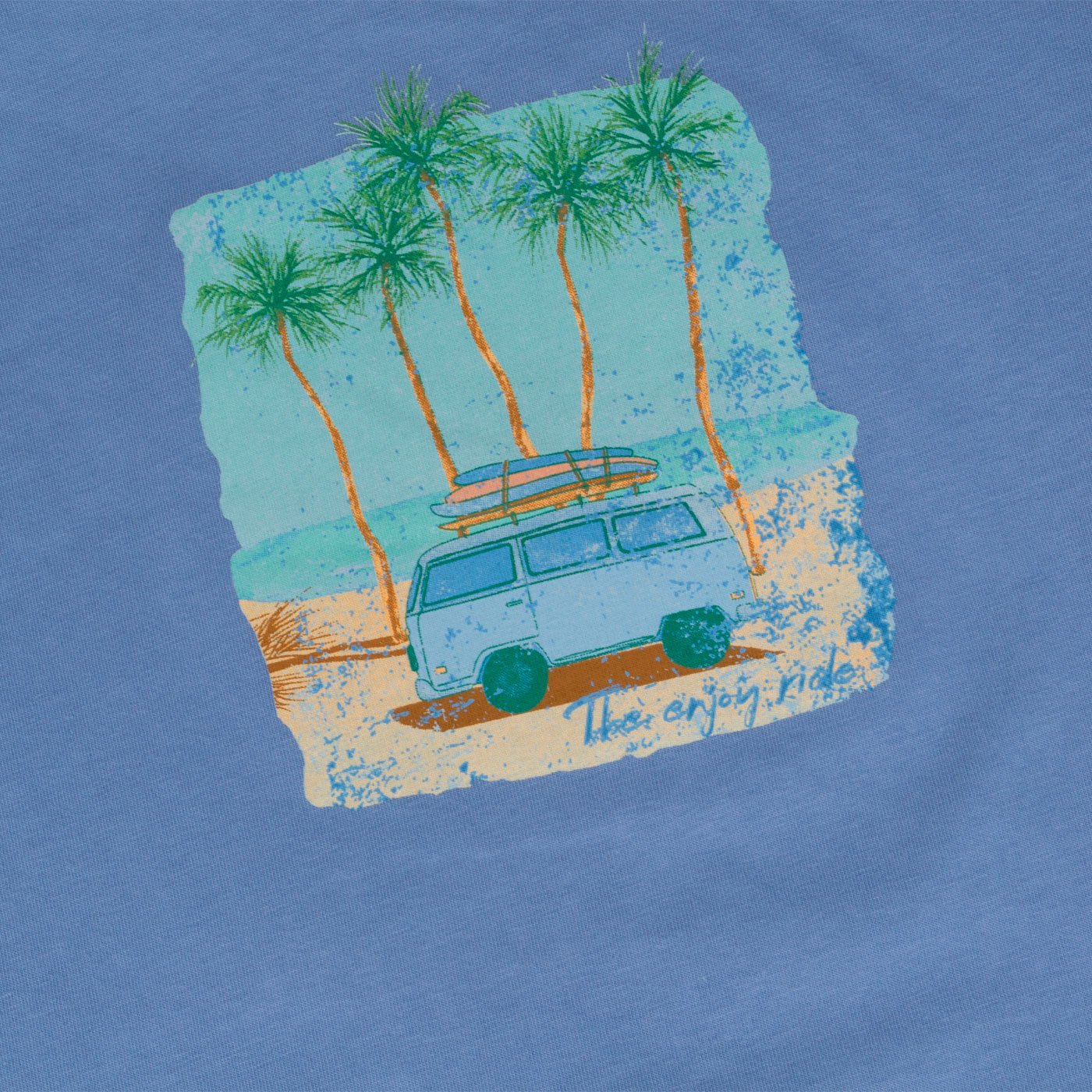 POLERA MANGA CORTA ALGODÓN NIÑO PILLÍN PVY666-23CEL CELESTE - 2