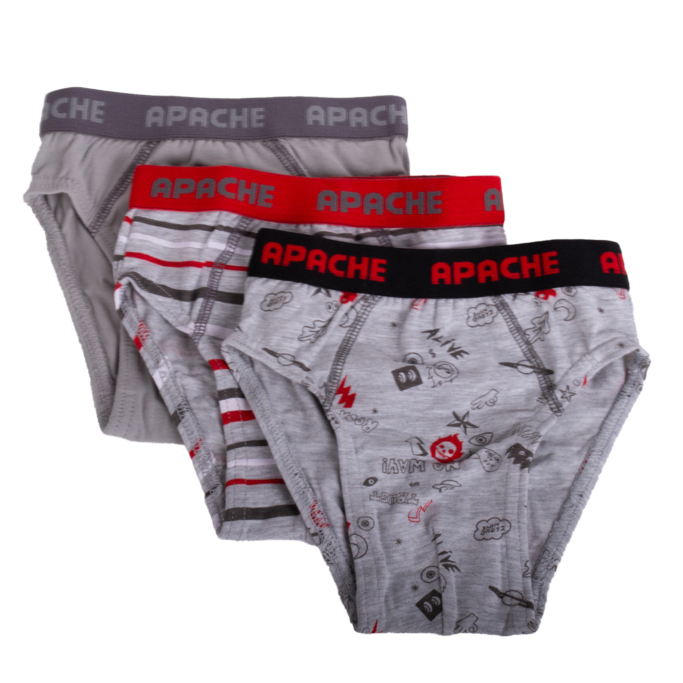 SET CALZONCILLOS 3 PZAS NIÑO MULTICOLOR PILLIN - 1