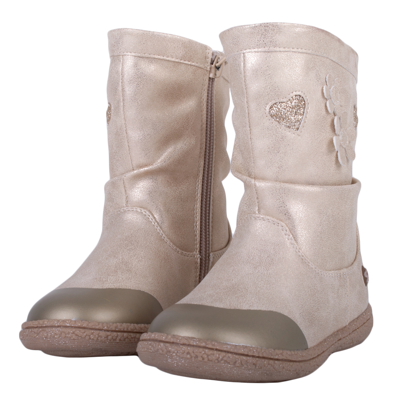 BOTA BEBE NIÑA DORADO PILLIN - 1
