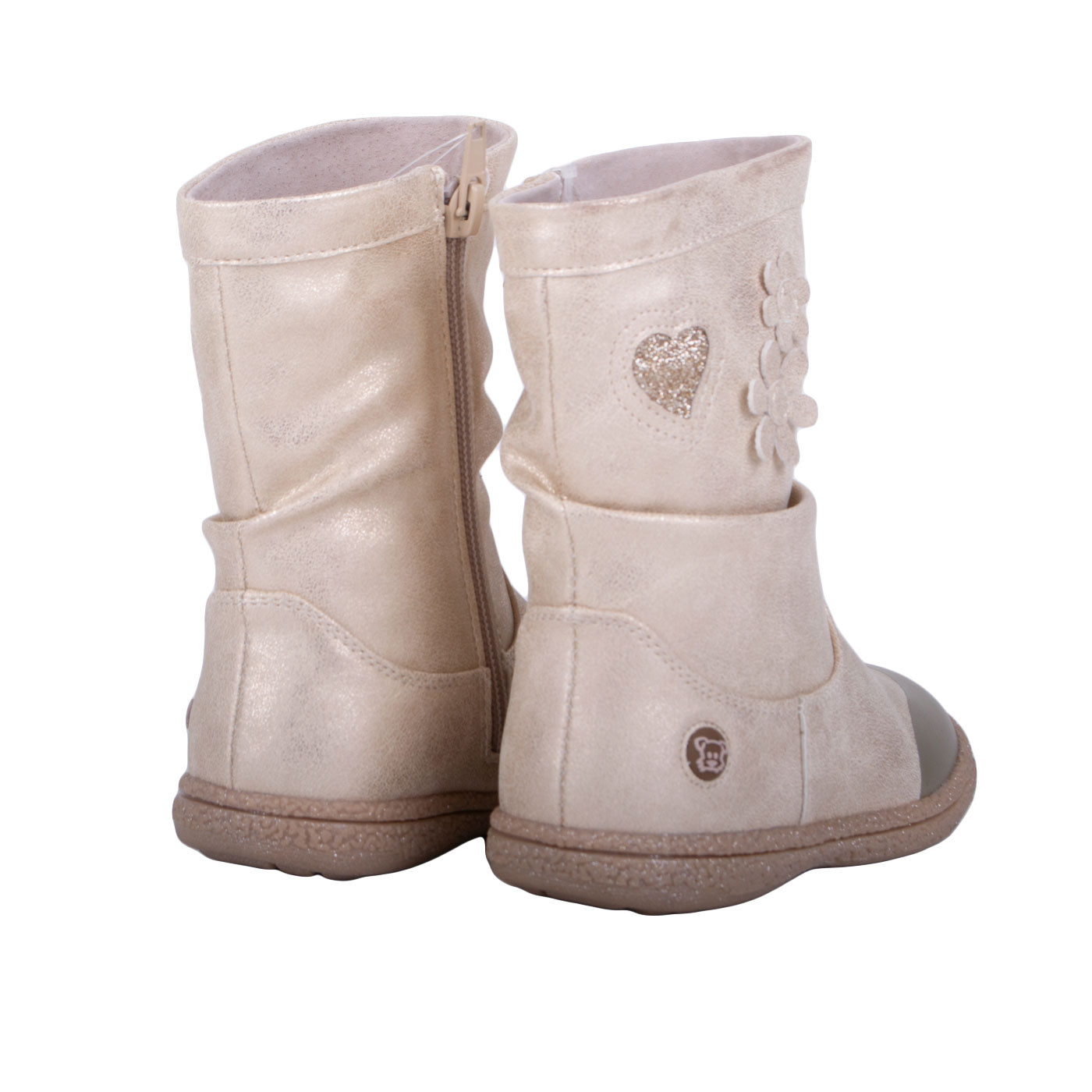 BOTA BEBE NIÑA DORADO PILLIN - 3