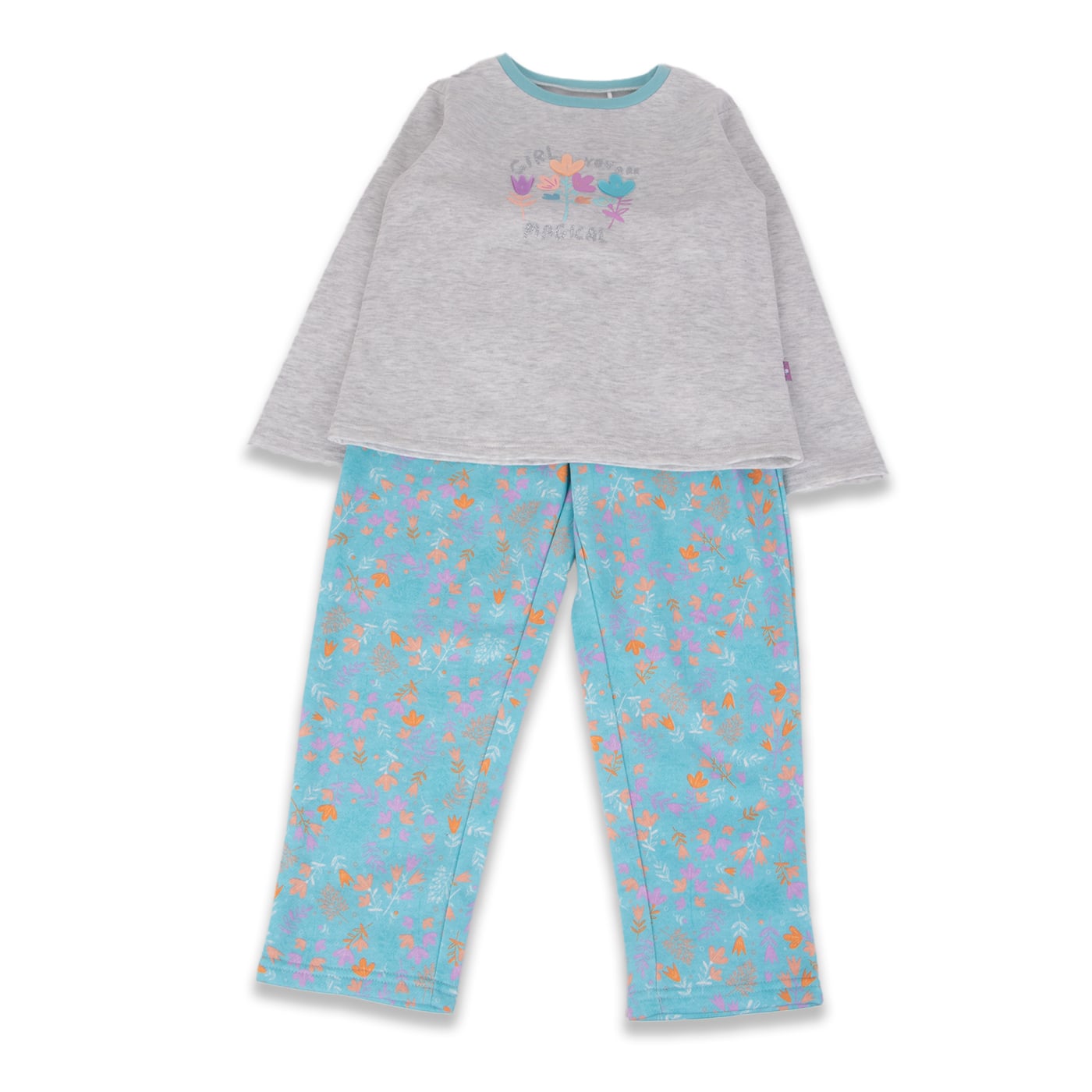 PIJAMA NIÑA TURQUESA PILLIN - 1
