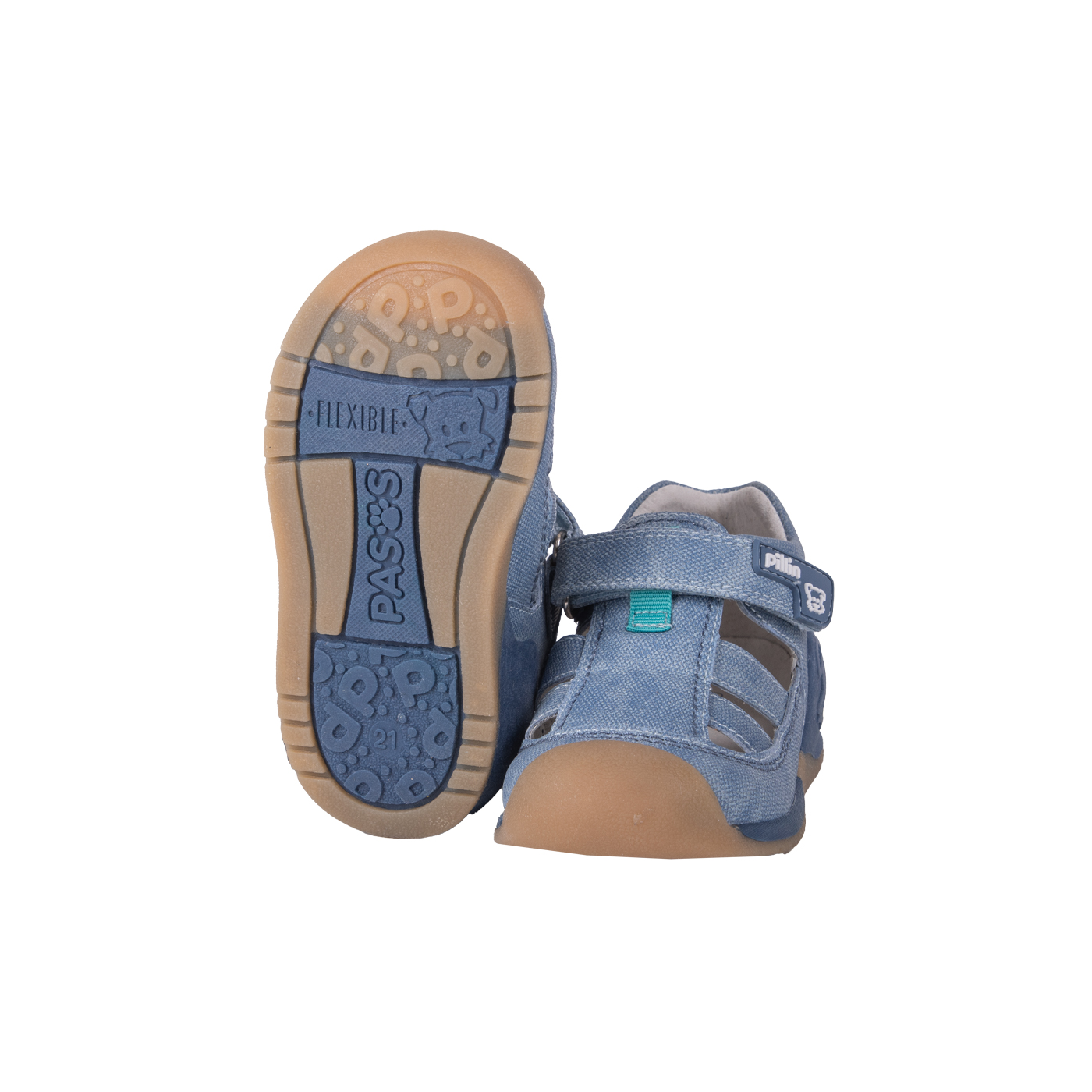 SANDALIAS NIÑO PILLÍN PASOS BEBE PZA205-24CEL CELESTE - 2