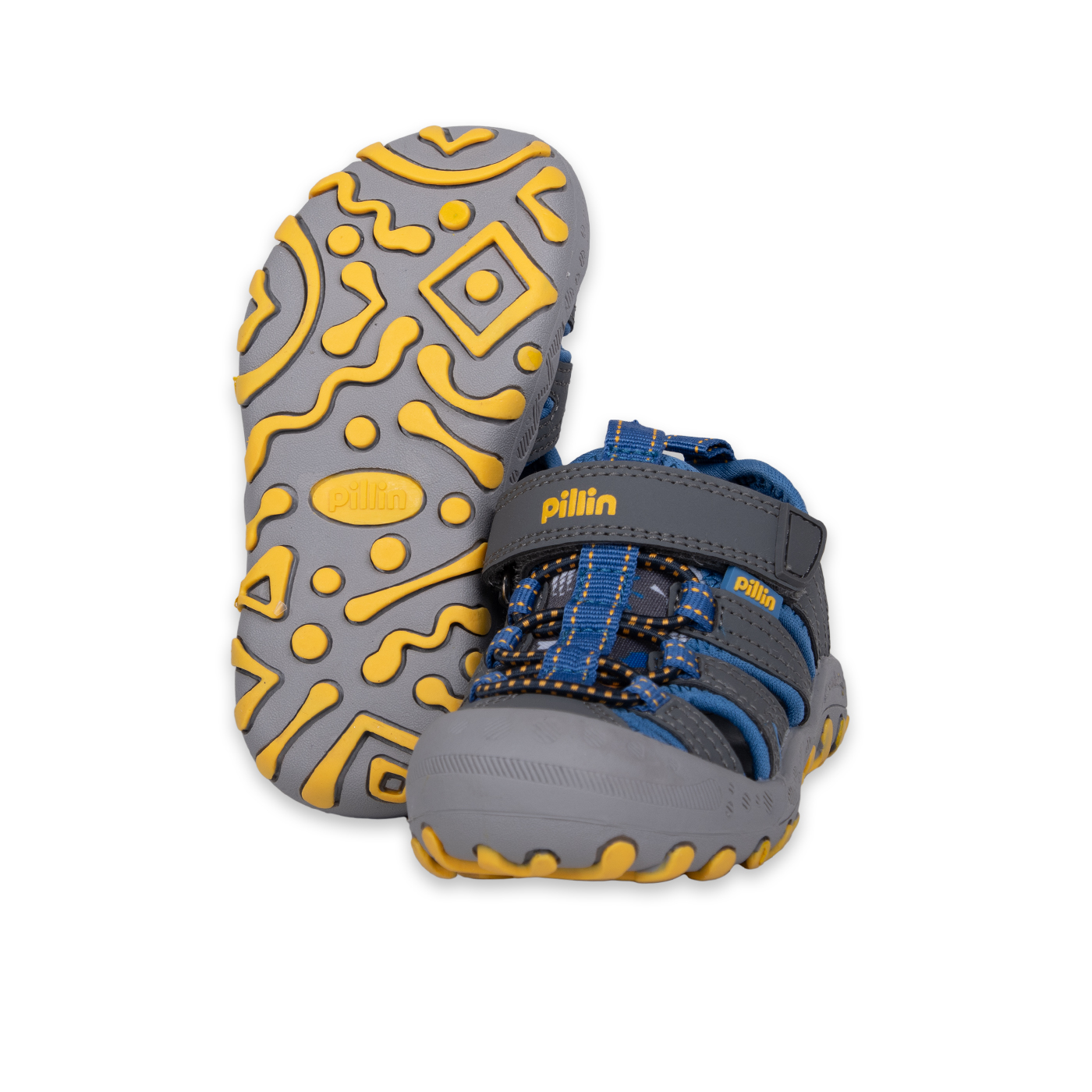 SANDALIAS NIÑO PILLÍN OUTDOOR BEBE PZA426-24GRI GRIS - 2