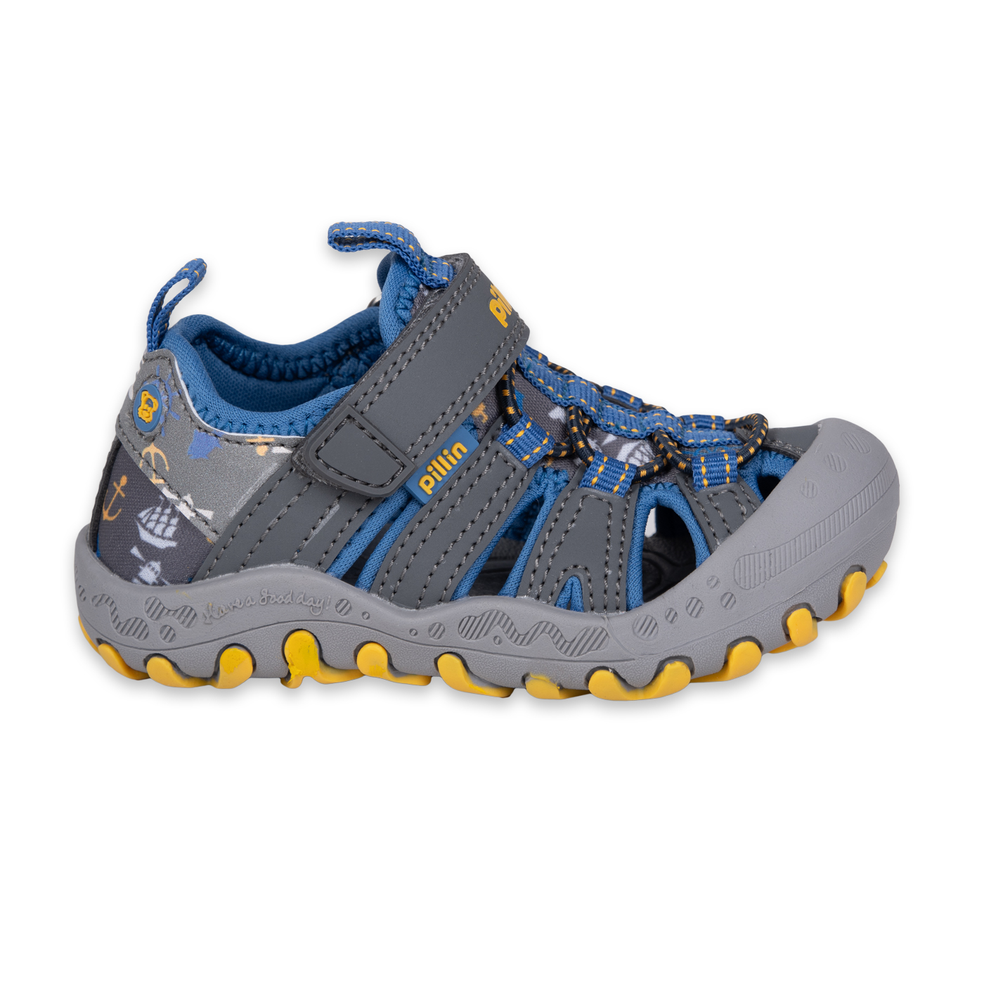 SANDALIAS NIÑO PILLÍN OUTDOOR BEBE PZA426-24GRI GRIS - 3