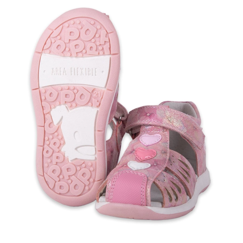 SANDALIAS NIÑA PILLÍN CLASICO BEBE PZA416-24ROS ROSADO - 2
