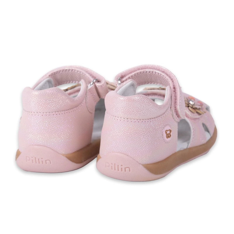 SANDALIAS NIÑA PILLÍN CLASICO BEBE PALO ROSA PZA419-24PRO - 4