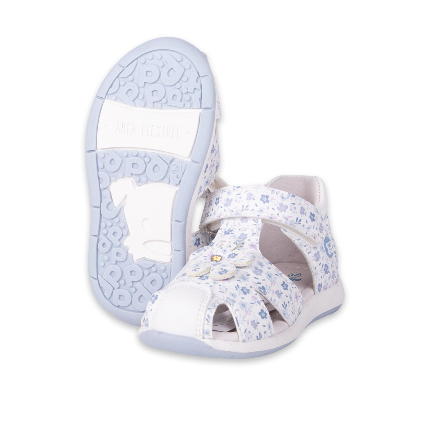 SANDALIAS NIÑA PILLÍN CLASICO BEBE PZA413-24BCO BLANCO - 2