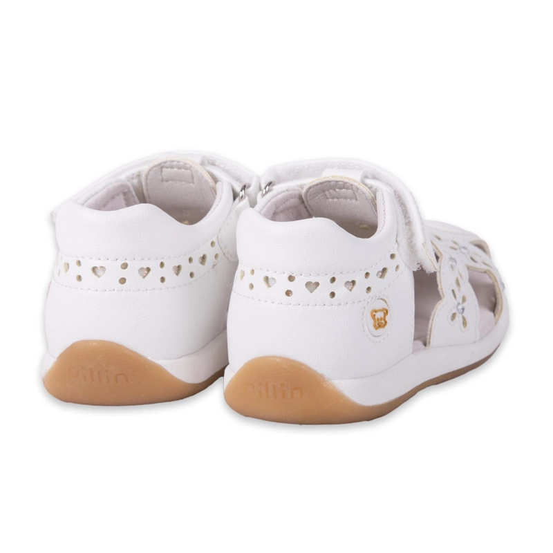 SANDALIAS NIÑA PILLÍN CLASICO BEBE PZA414-24BCO BLANCO - 4