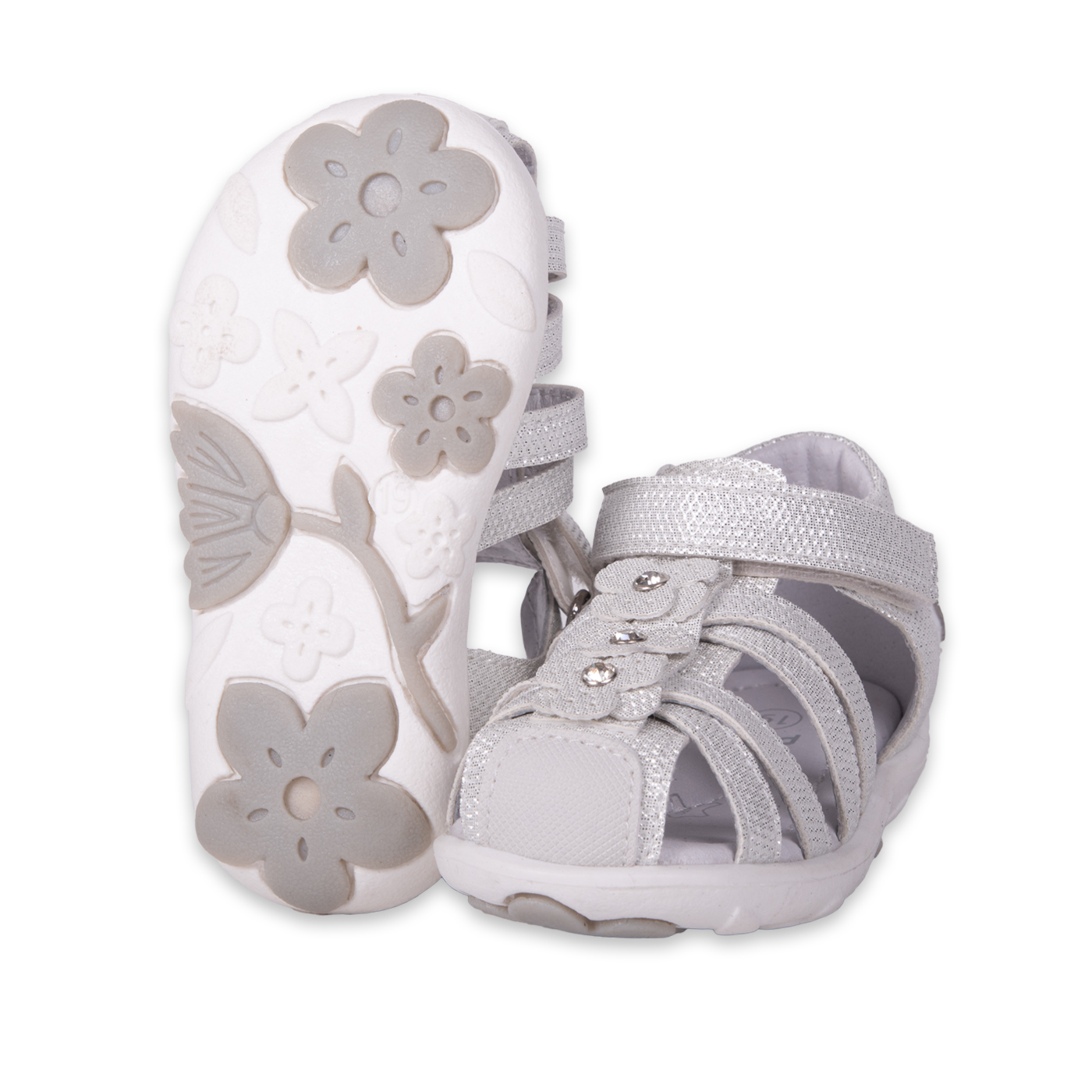 SANDALIAS NIÑA PILLÍN CLASICO BEBE PLATEADO PZA418-24PLA - 2