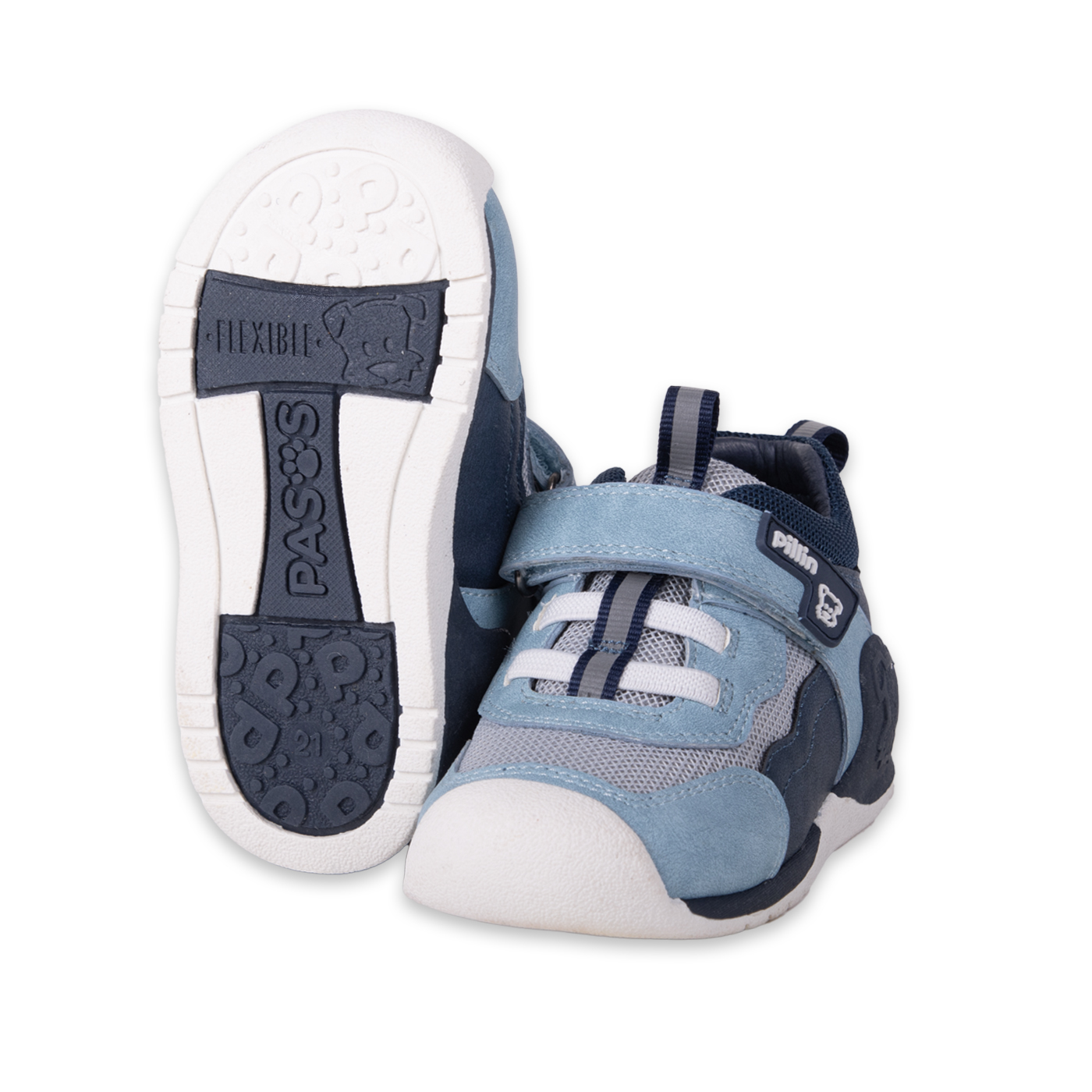 ZAPATILLAS PASOS BEBE NIÑO AZUL PILLIN - 2