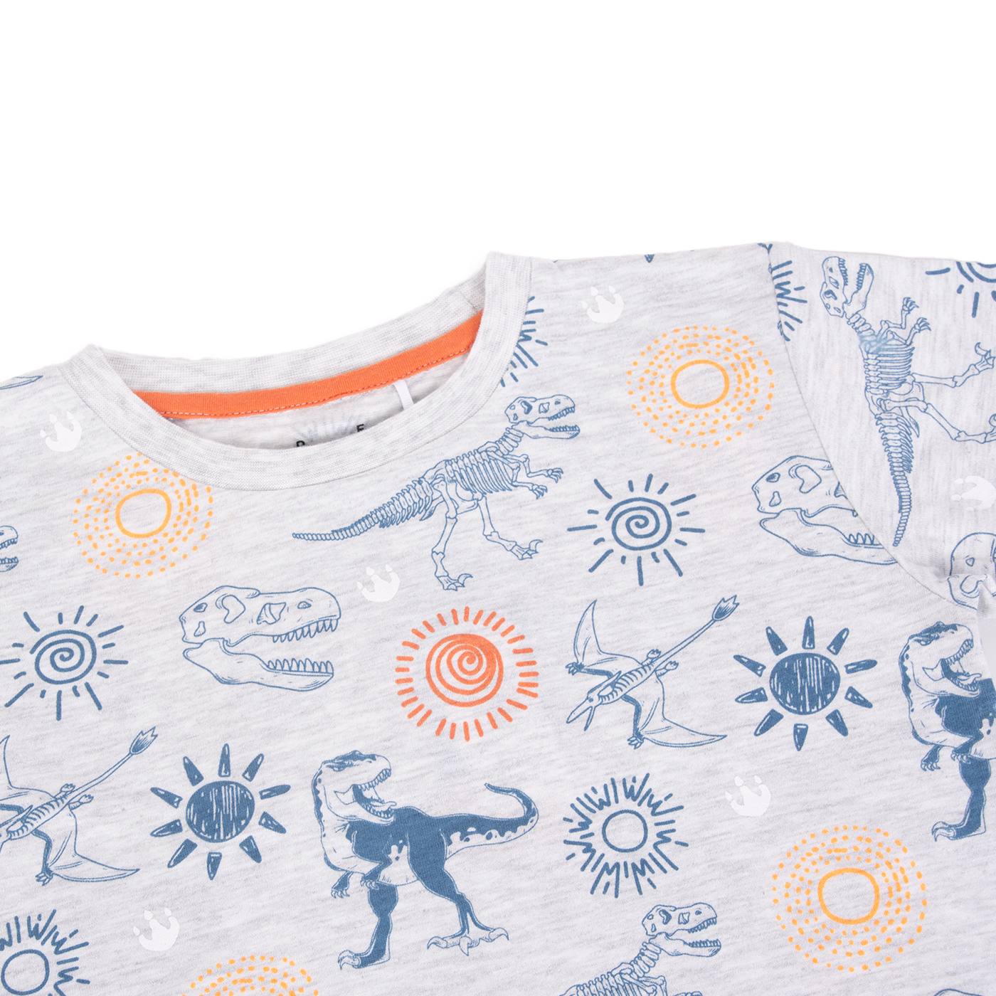 POLERA MANGA CORTA ALGODÓN NIÑO PILLÍN PVA640-24MLG GRIS CLARO - 2