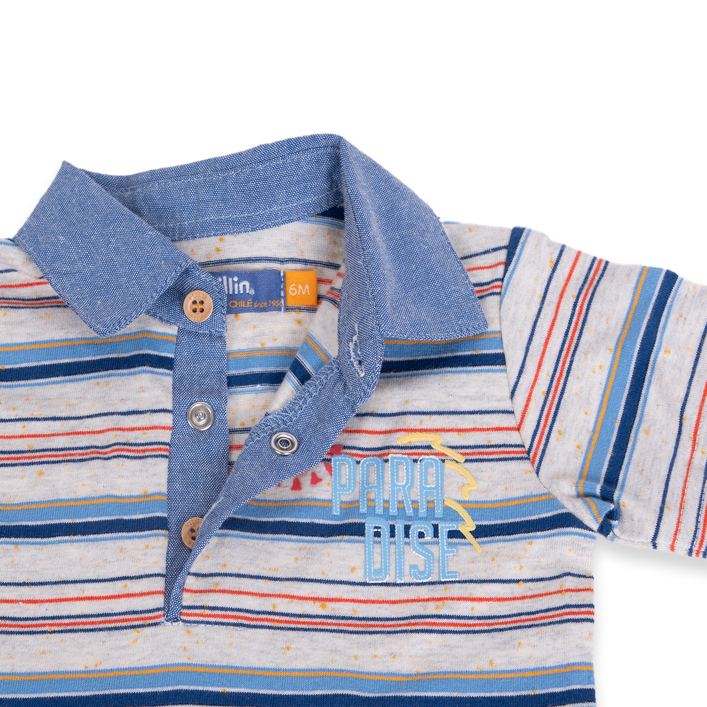 POLERA MANGA CORTA ALGODÓN NIÑO PILLÍN PVA628-24VER BEBÉ VERDE - 2