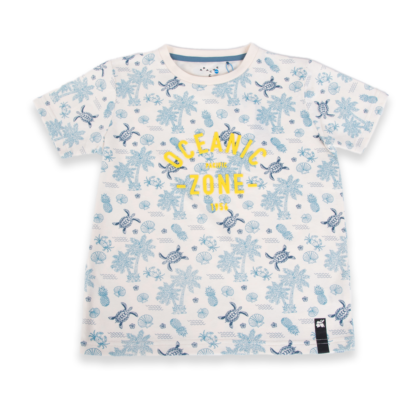 POLERA MANGA CORTA ALGODÓN NIÑO PILLÍN PVA643-24CRU CRUDO - 1