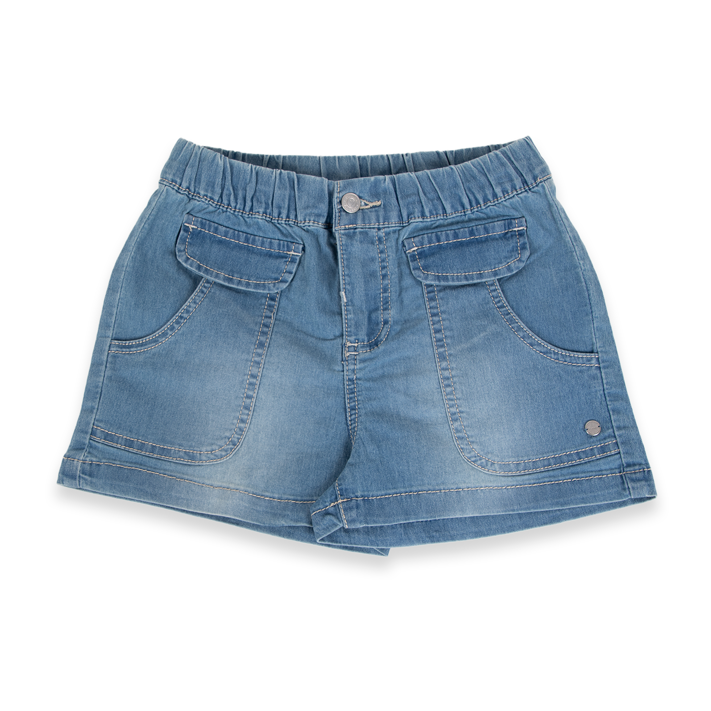 SHORT NIÑA PILLÍN DENIM PVA731-24DEN - 1