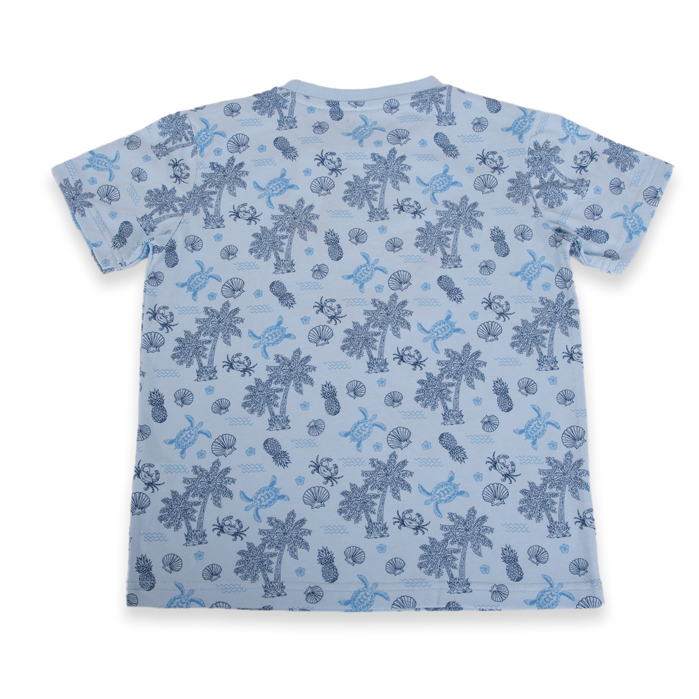 POLERA MANGA CORTA ALGODÓN NIÑO PILLÍN PVA643-24CEL CELESTE - 3