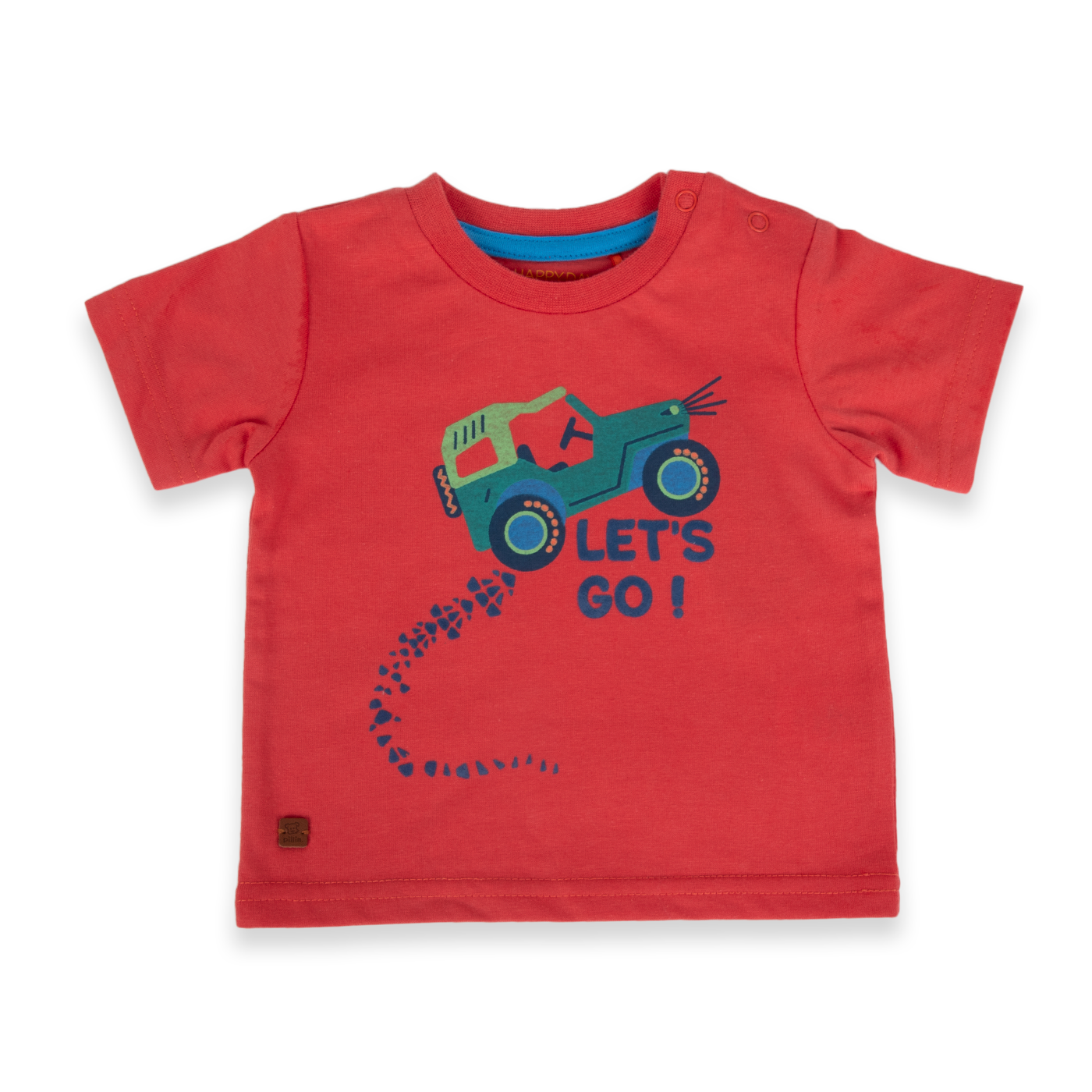 POLERA MANGA CORTA ALGODÓN NIÑO PILLÍN PVA603-24ROJ BEBÉ ROJO - 1