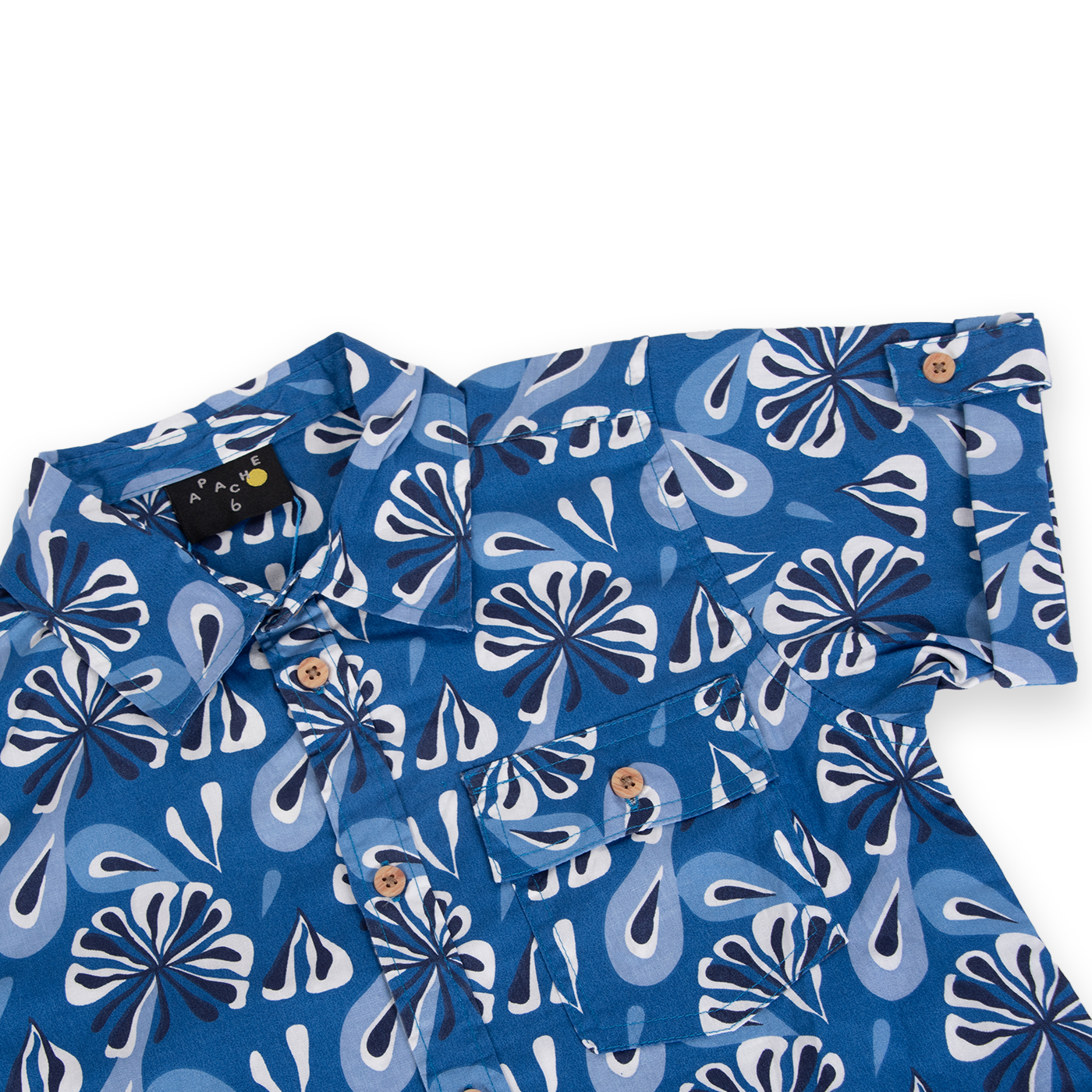 CAMISA MANGA CORTA ALGODÓN NIÑO PILLÍN PVA826-24AZU AZUL - 2