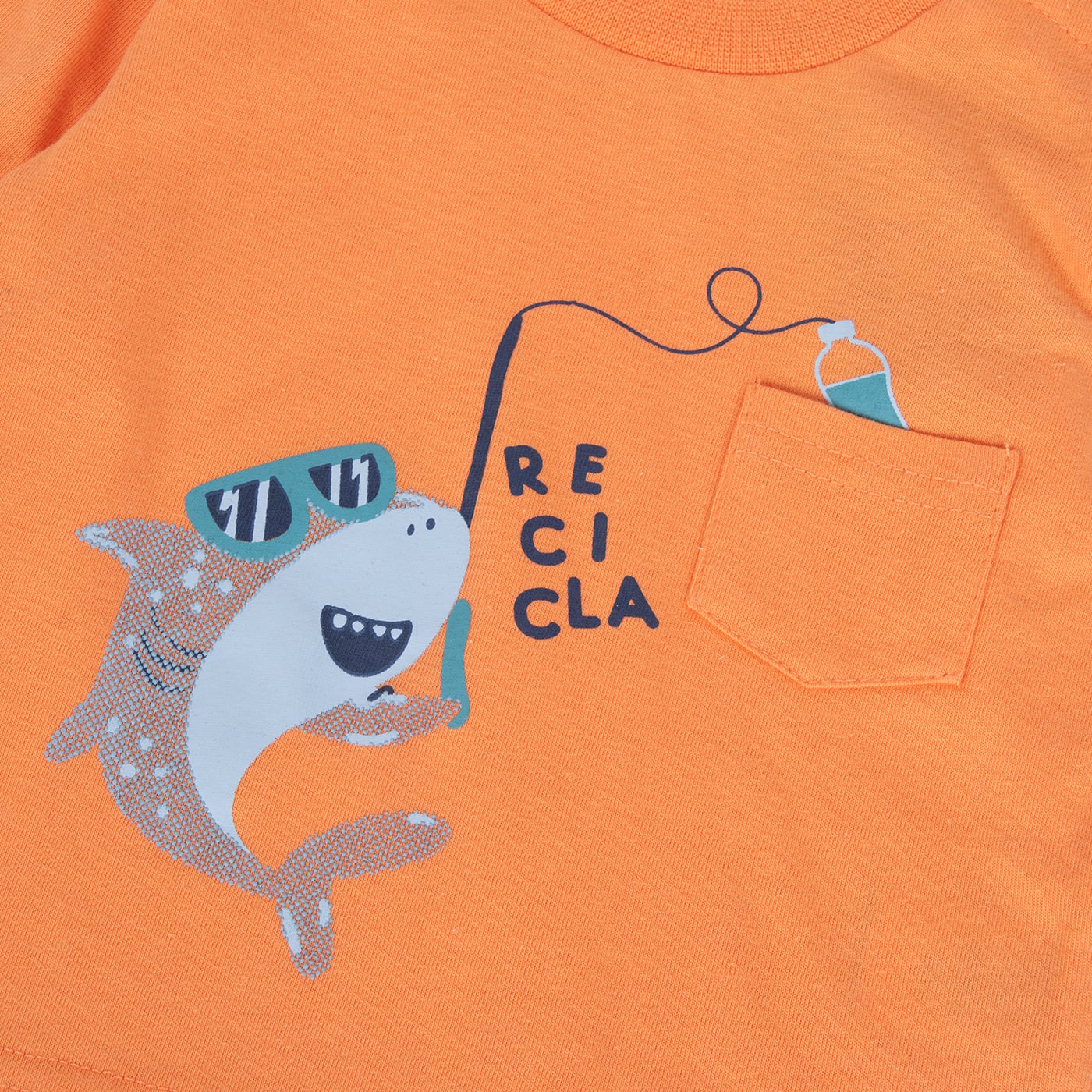 POLERA MANGA LARGA ALGODÓN NIÑO PILLÍN PVA601-24NAR BEBÉ NARANJA - 2