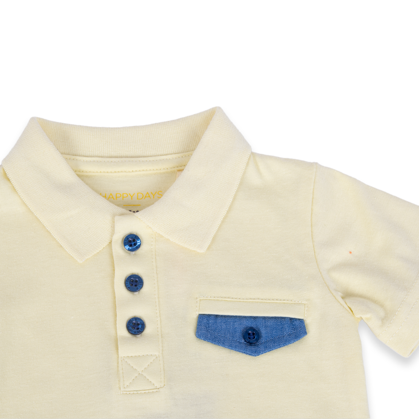 POLERA MANGA CORTA ALGODÓN NIÑO PILLÍN PVA604-24AMA BEBÉ AMARILLO - 2