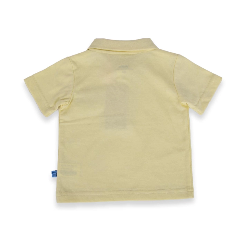 POLERA MANGA CORTA ALGODÓN NIÑO PILLÍN PVA604-24AMA BEBÉ AMARILLO - 3
