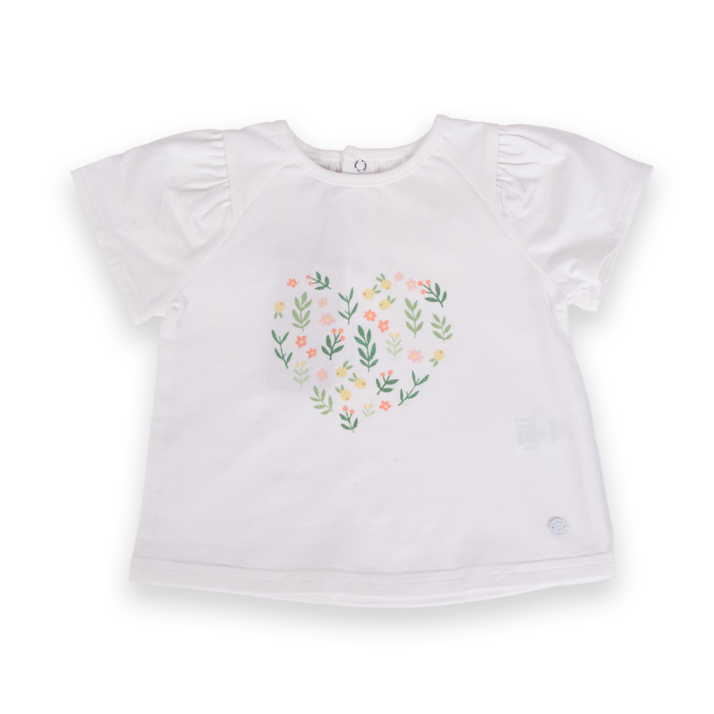 POLERA MANGA CORTA NIÑA PILLÍN PVA624-24CRU BEBÉ CRUDO - 1