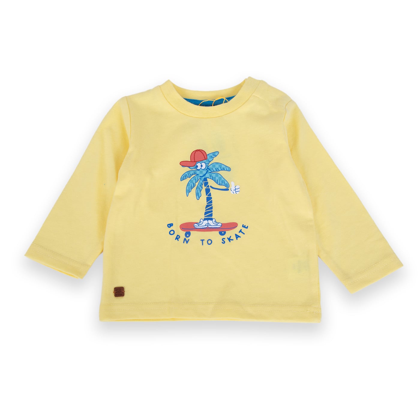 POLERA MANGA LARGA ALGODÓN NIÑO PILLÍN PVA602-24AMA BEBÉ AMARILLO - 1
