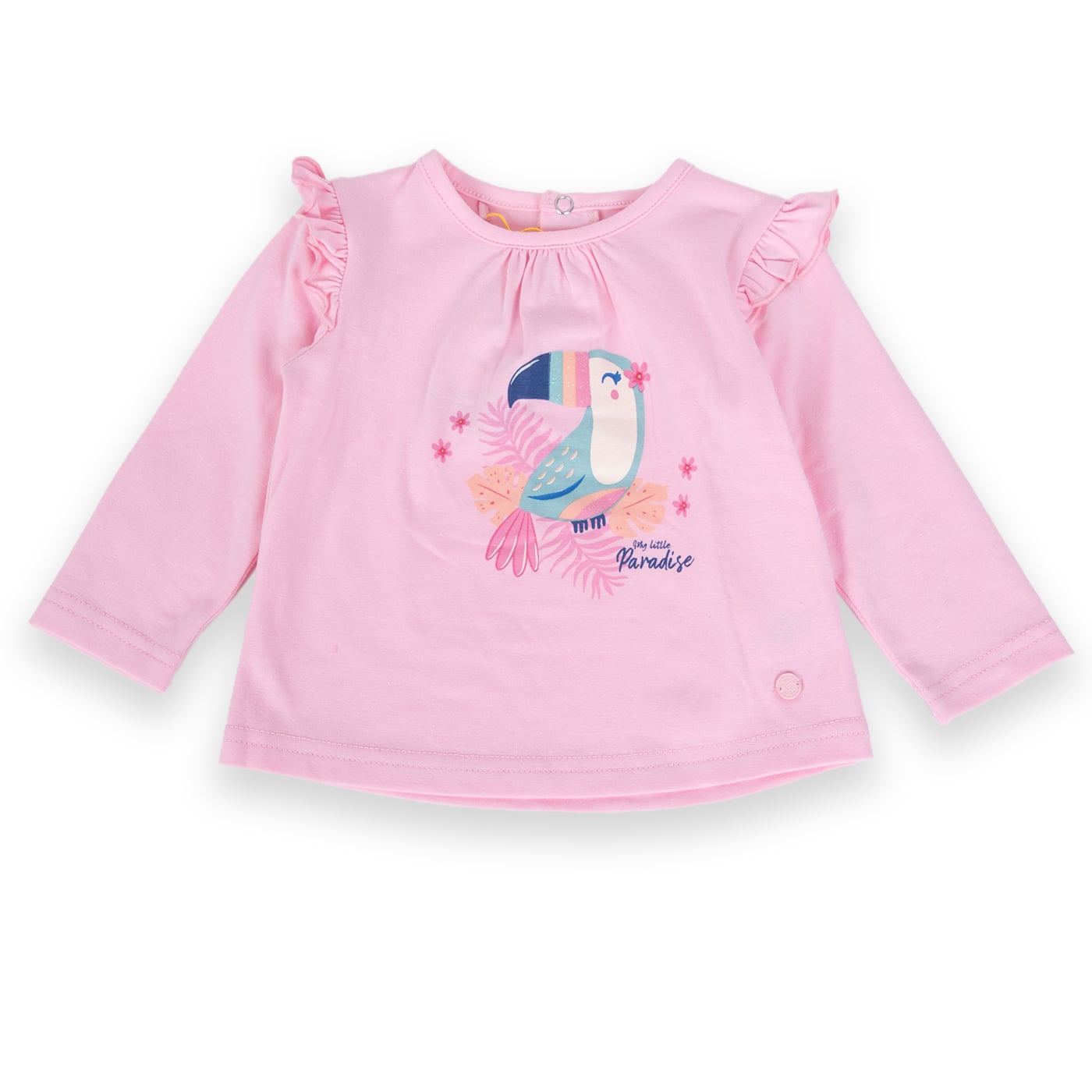 POLERA MANGA LARGA NIÑA PILLÍN PVA618-24ROS BEBÉ ROSADO - 1