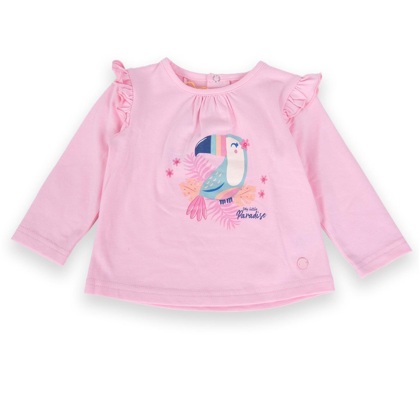 POLERA MANGA LARGA NIÑA PILLÍN PVA618-24ROS BEBÉ ROSADO - 1