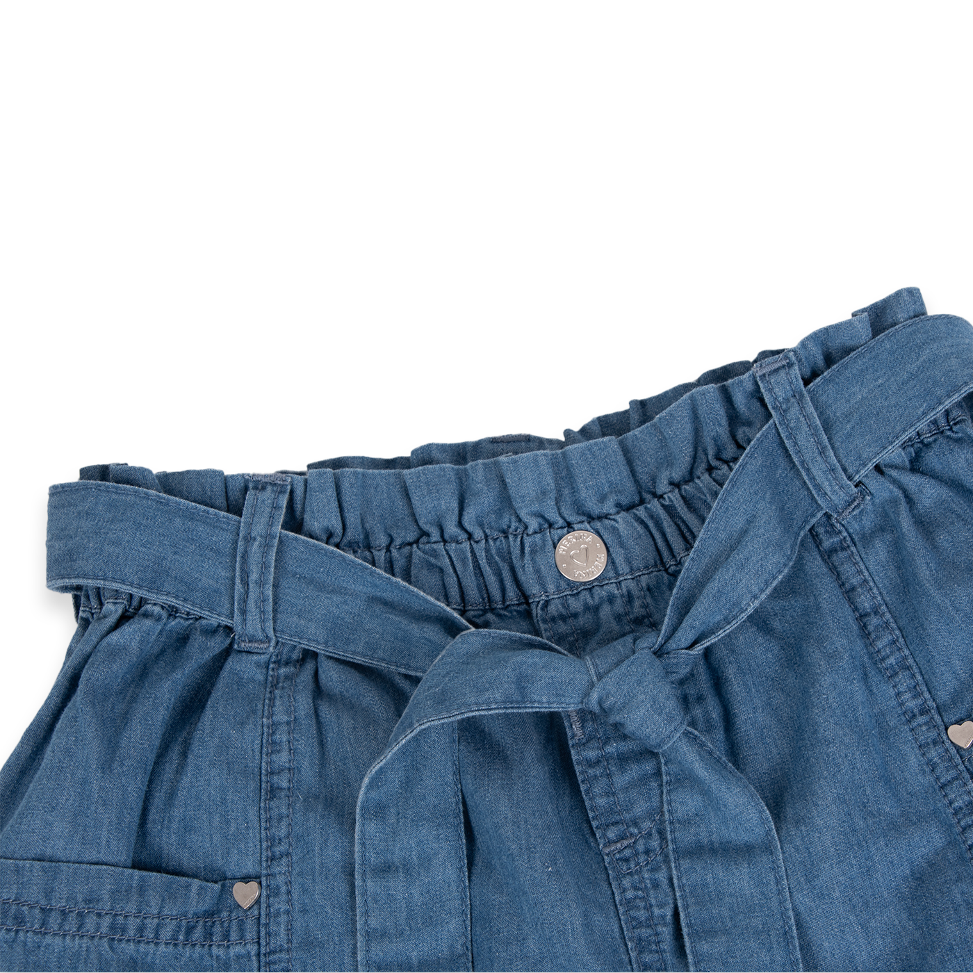 SHORT ALGODÓN NIÑA PILLÍN DENIM PVA732-24DEN - 2
