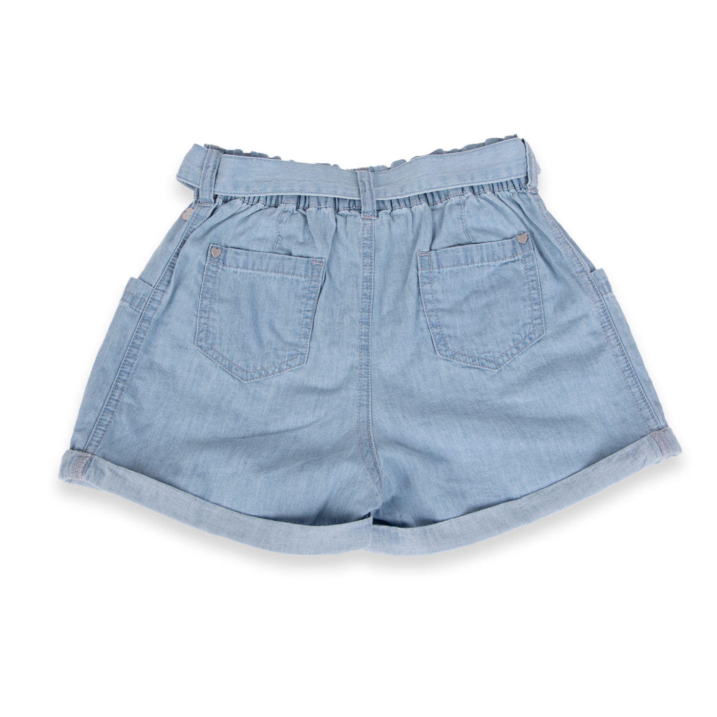 SHORT ALGODÓN NIÑA PILLÍN CELESTE PVA732-24CEL - 3