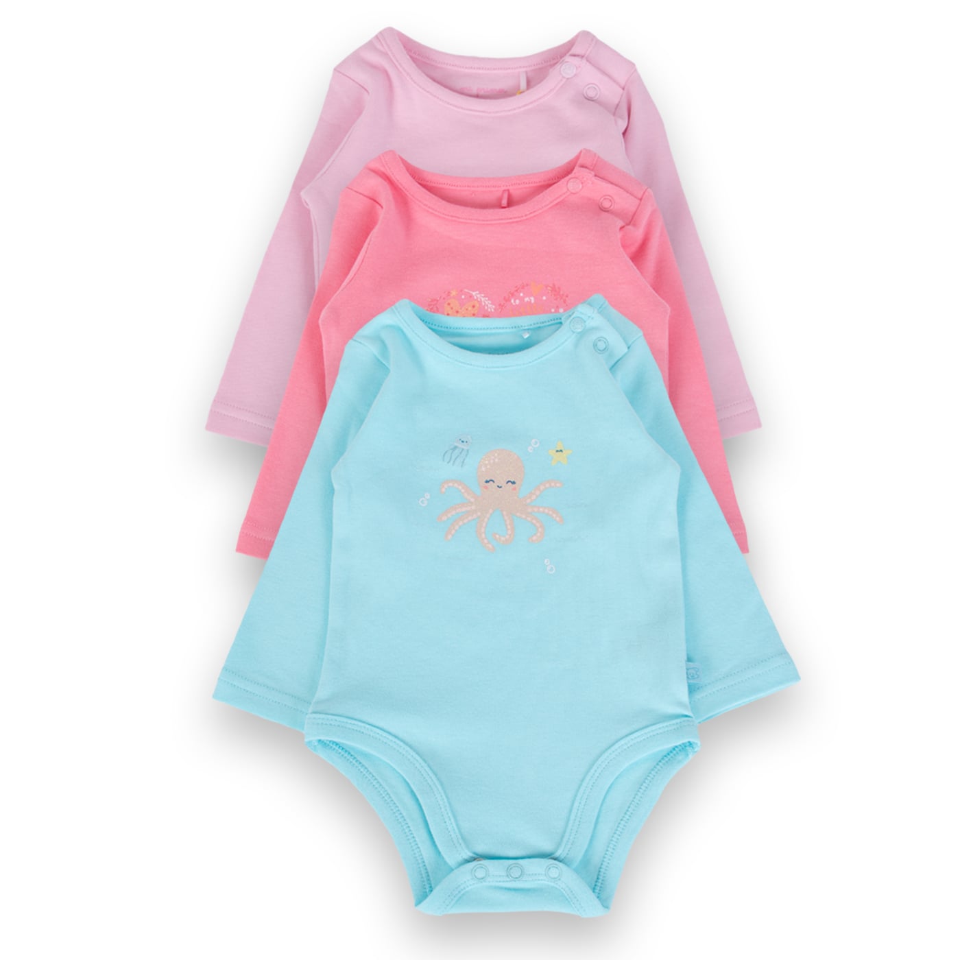 BODY ALGODON NIÑA PILLIN MULTICOLOR PVA201-24SUR BEBE - 1