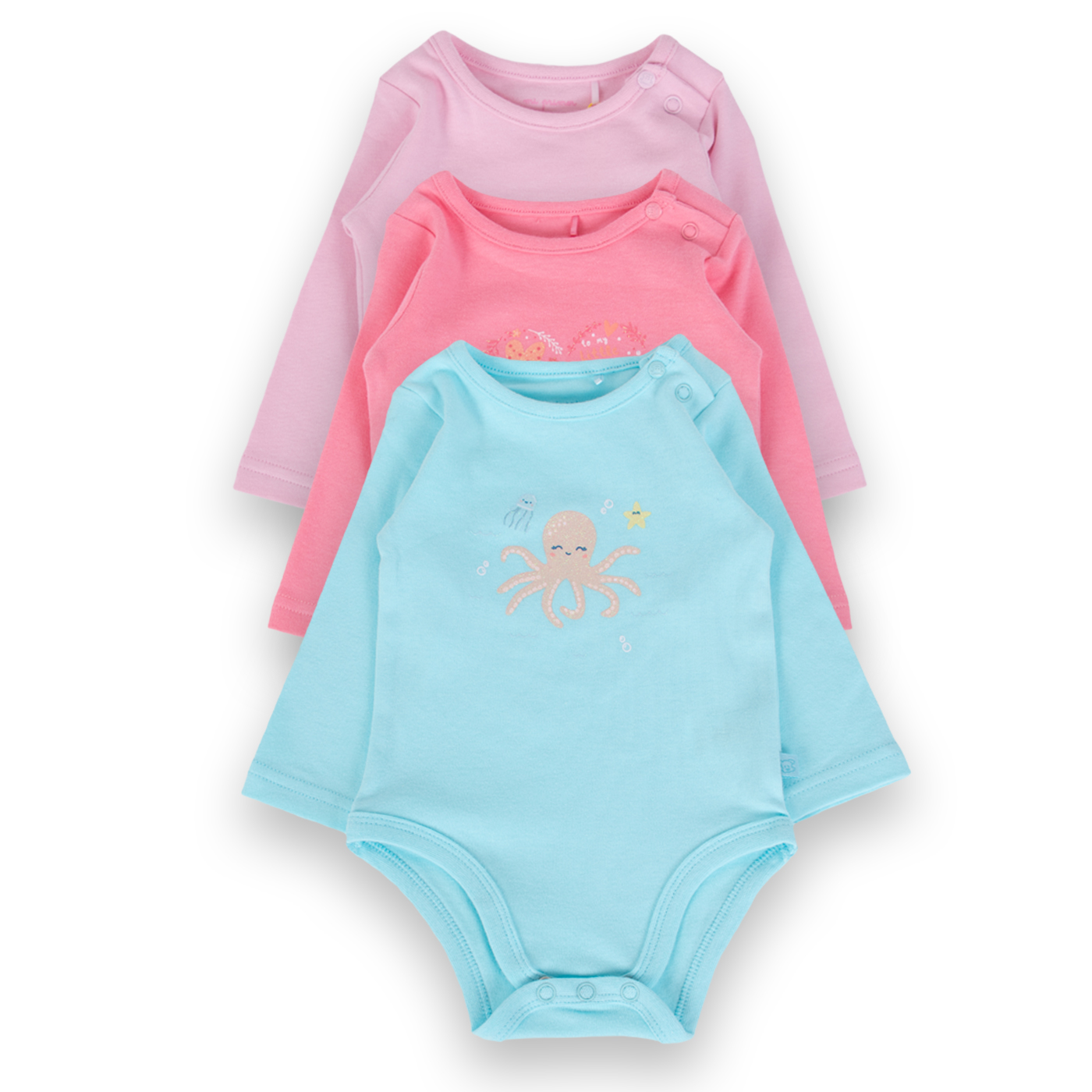 BODY ALGODON NIÑA PILLIN MULTICOLOR PVA201-24SUR BEBE - 1