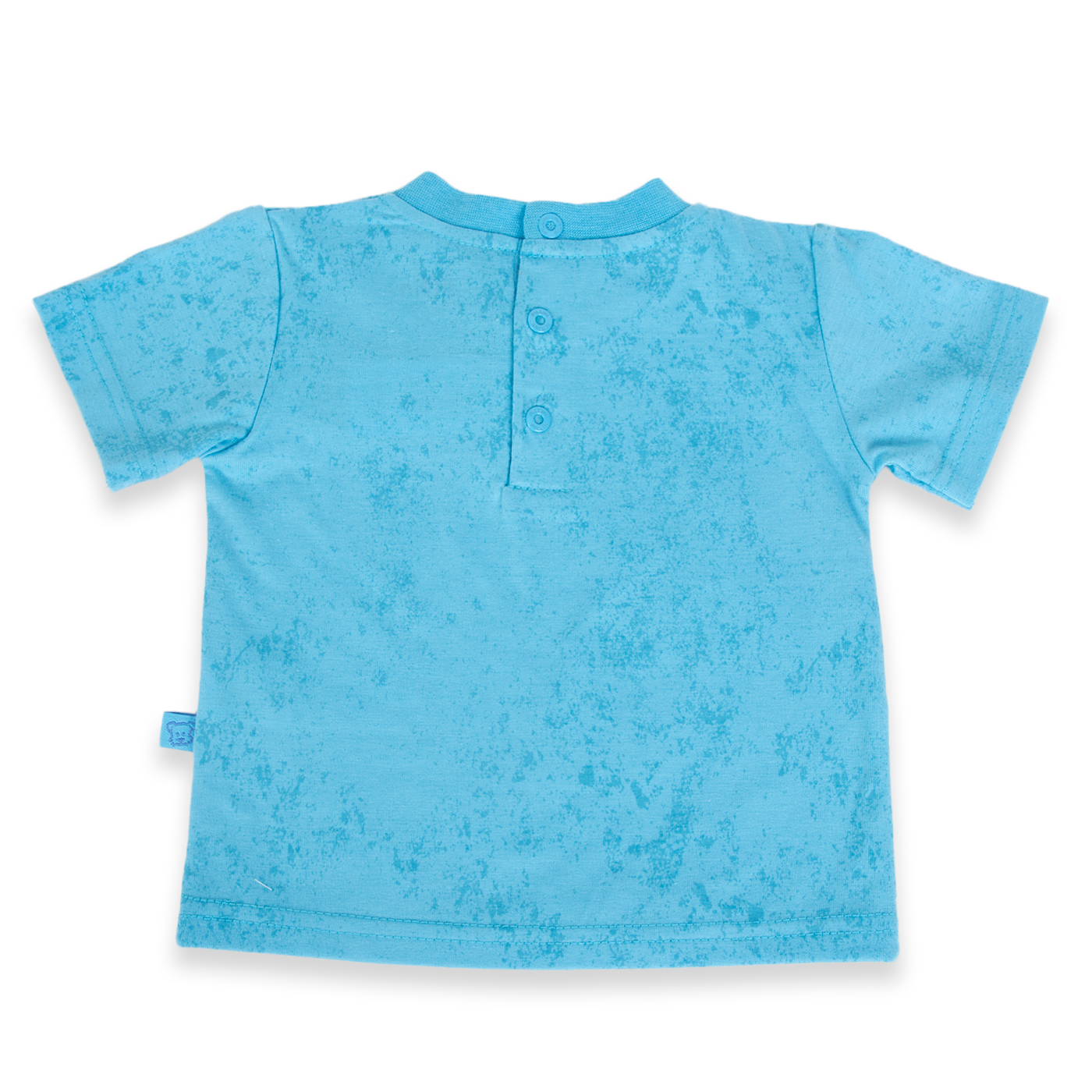 POLERA MANGA CORTA ALGODÓN NIÑO PILLÍN PVA625-24CEL BEBÉ CELESTE - 3