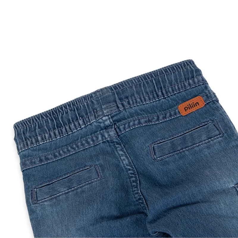 PANTALÓN NIÑO PILLÍN DENIM BEBÉ PVA721-24DEN - 2