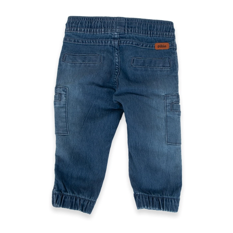 PANTALÓN NIÑO PILLÍN DENIM BEBÉ PVA721-24DEN - 3