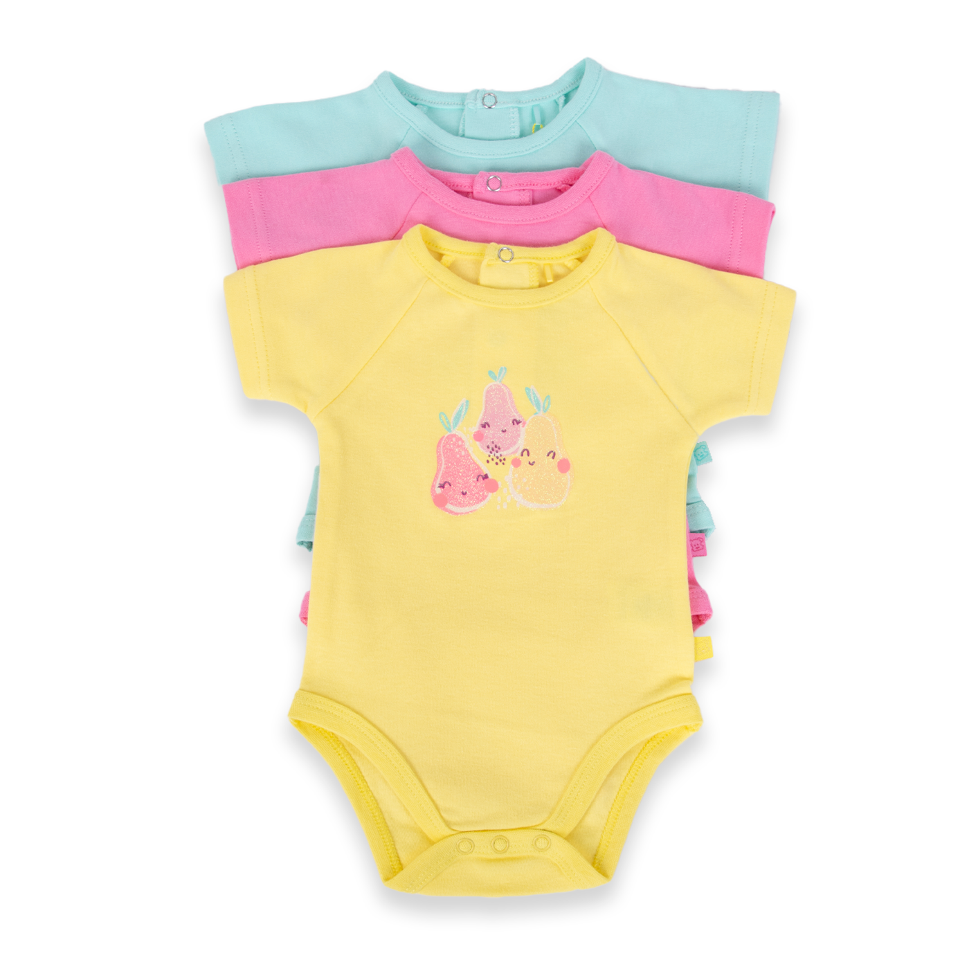 SET BODY ALGODON NIÑA PILLIN MULTICOLOR PVA202-24SUR 3 PZAS BEBE - 1