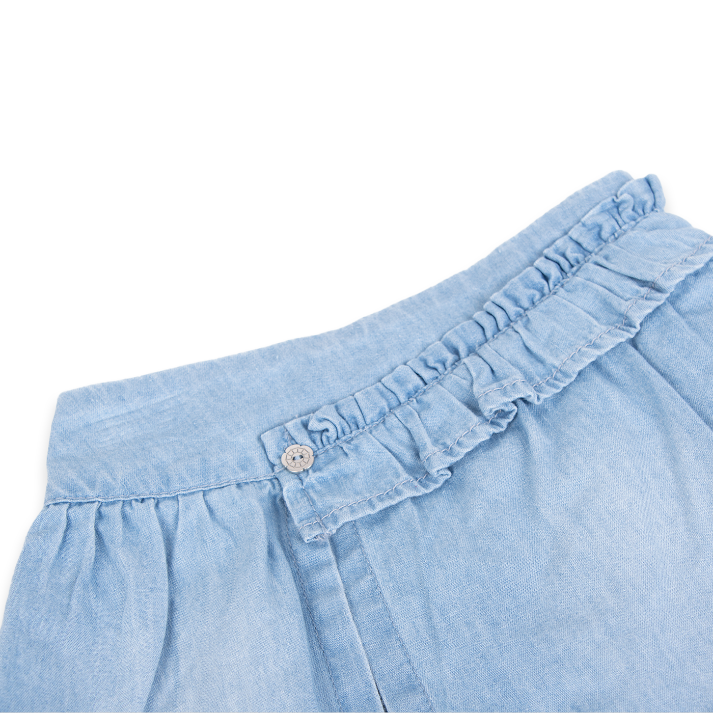 SHORT ALGODÓN NIÑA PILLÍN CELESTE BEBÉ PVA725-24CEL - 2