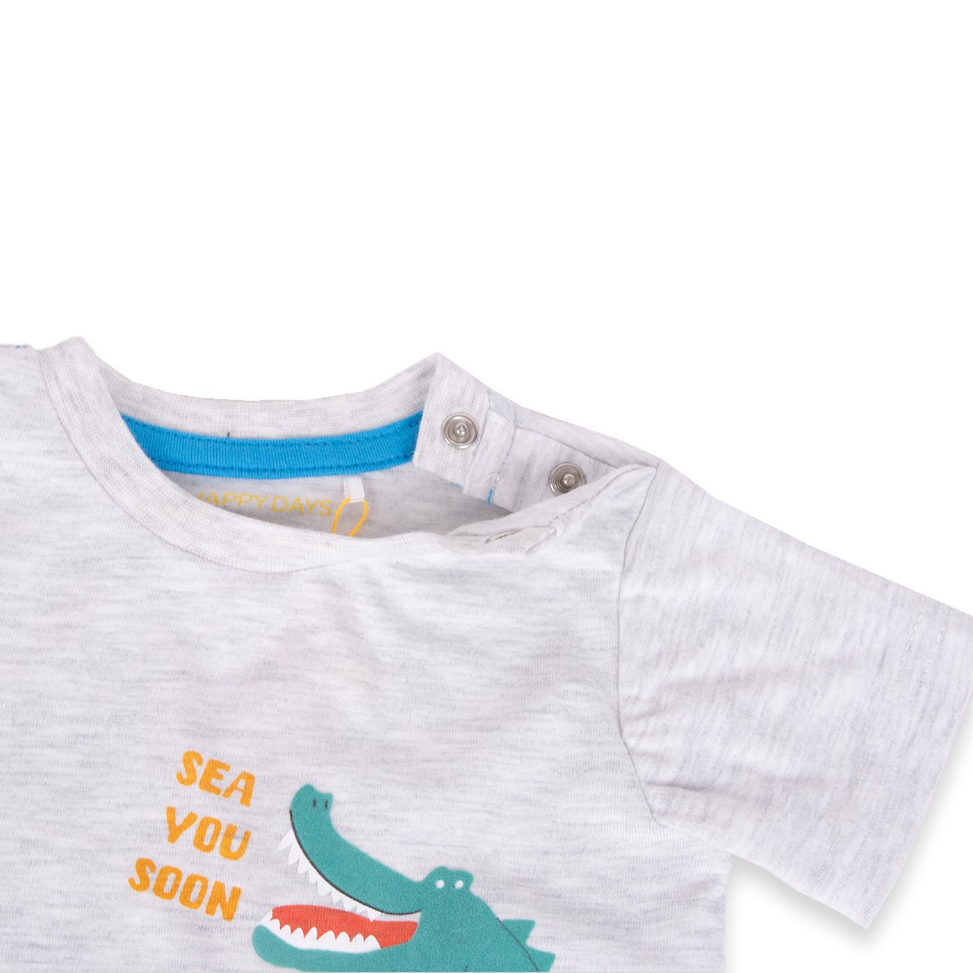 POLERA MANGA CORTA ALGODÓN NIÑO PILLÍN PVA603-24GRI BEBÉ GRIS - 2