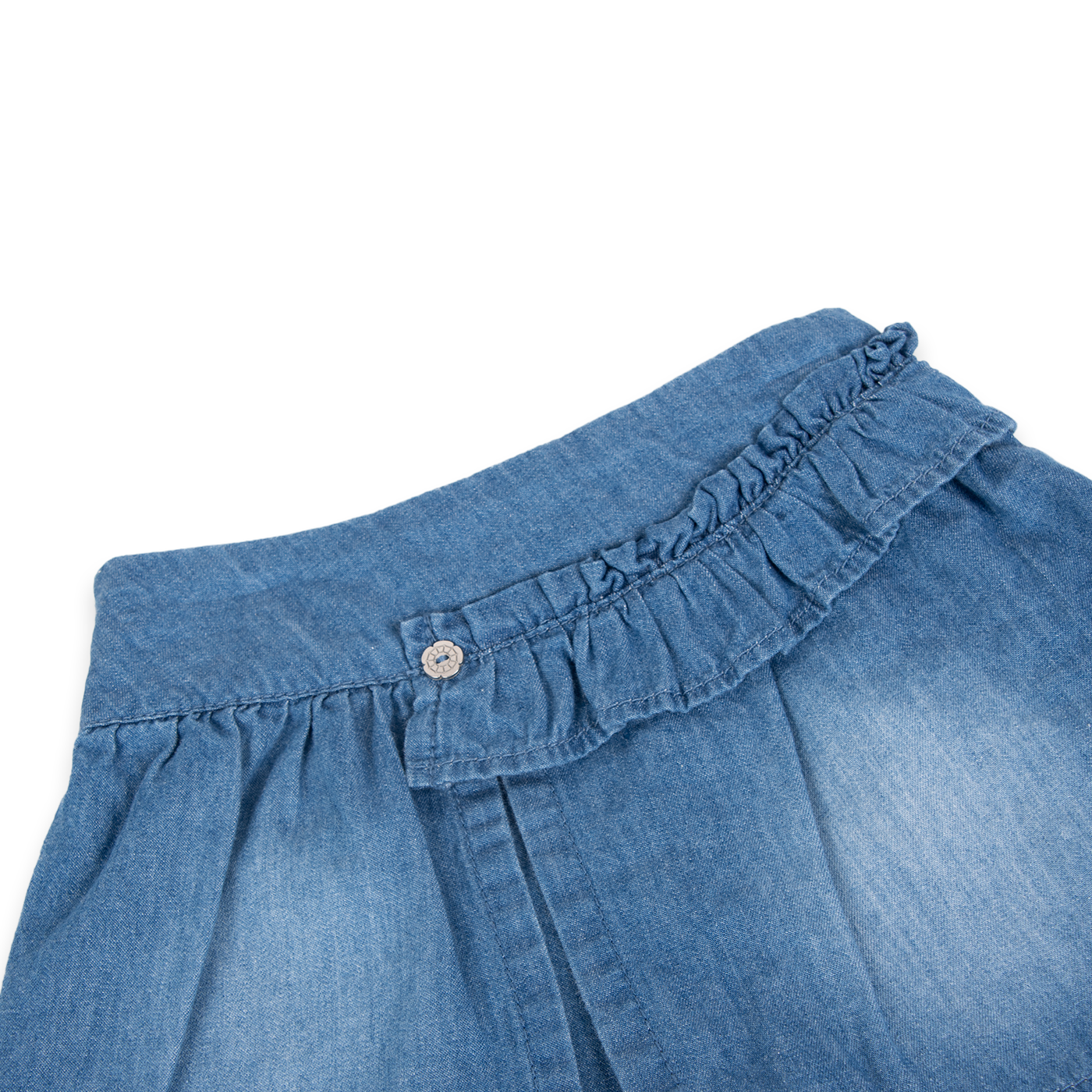 SHORT ALGODÓN NIÑA PILLÍN DENIM BEBÉ PVA725-24DEN - 2