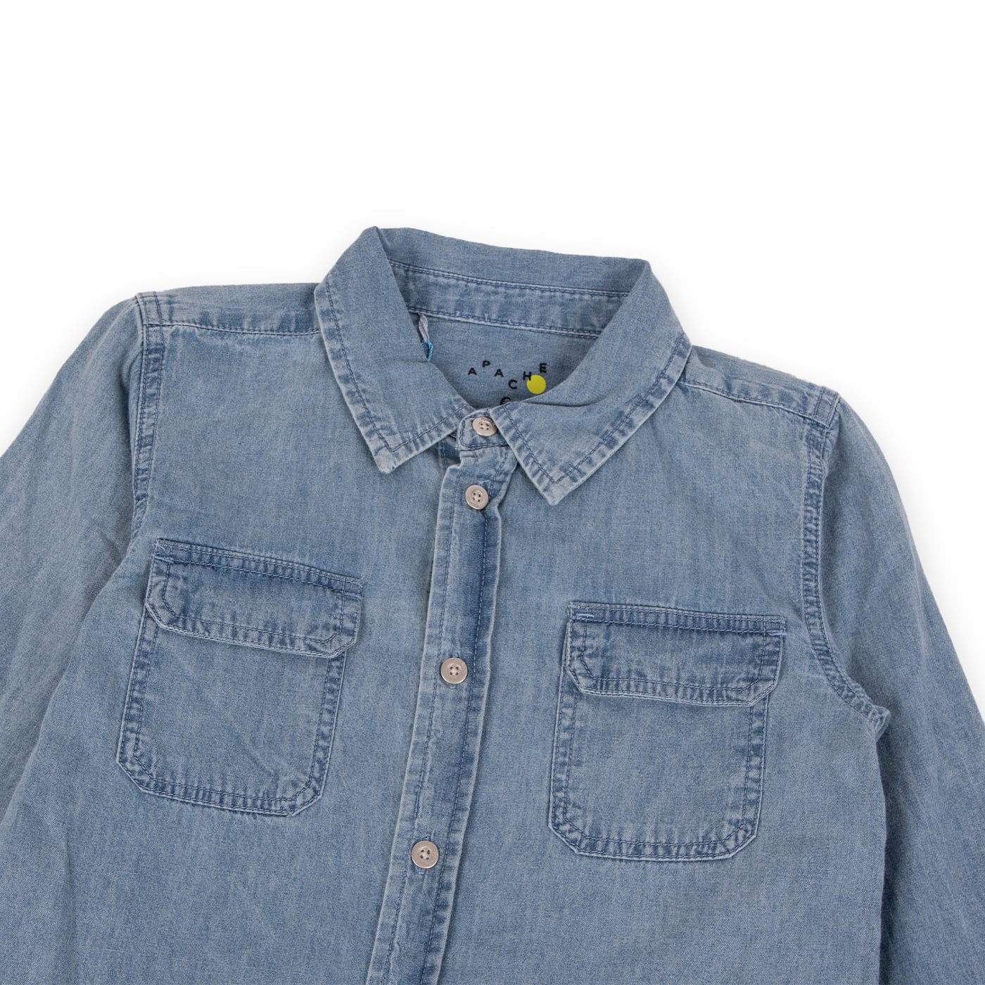 CAMISA MANGA LARGA ALGODÓN NIÑO PILLÍN PVA716-24DEN DENIM - 2
