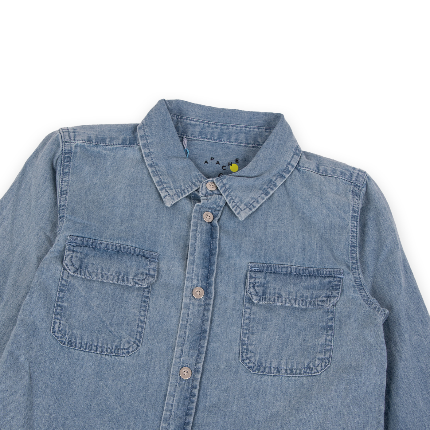 CAMISA MANGA LARGA ALGODÓN NIÑO PILLÍN PVA716-24DEN DENIM - 2