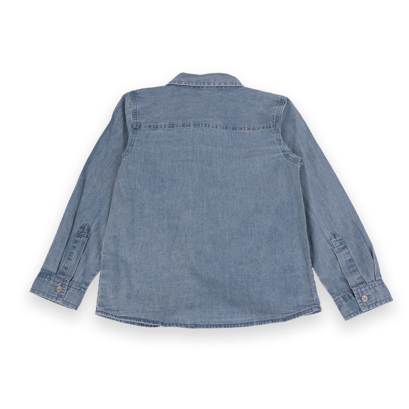 CAMISA MANGA LARGA ALGODÓN NIÑO PILLÍN PVA716-24DEN DENIM - 3