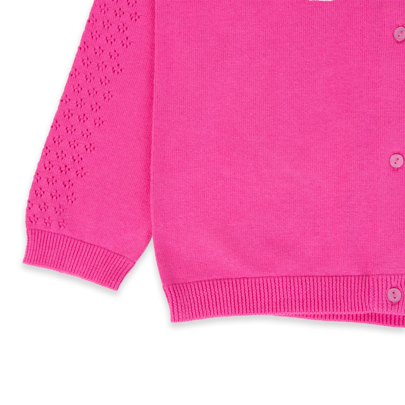 SWEATER MANGA LARGA ALGODÓN NIÑA PILLÍN PVA902-24RSO CHALECO ROSA - 3