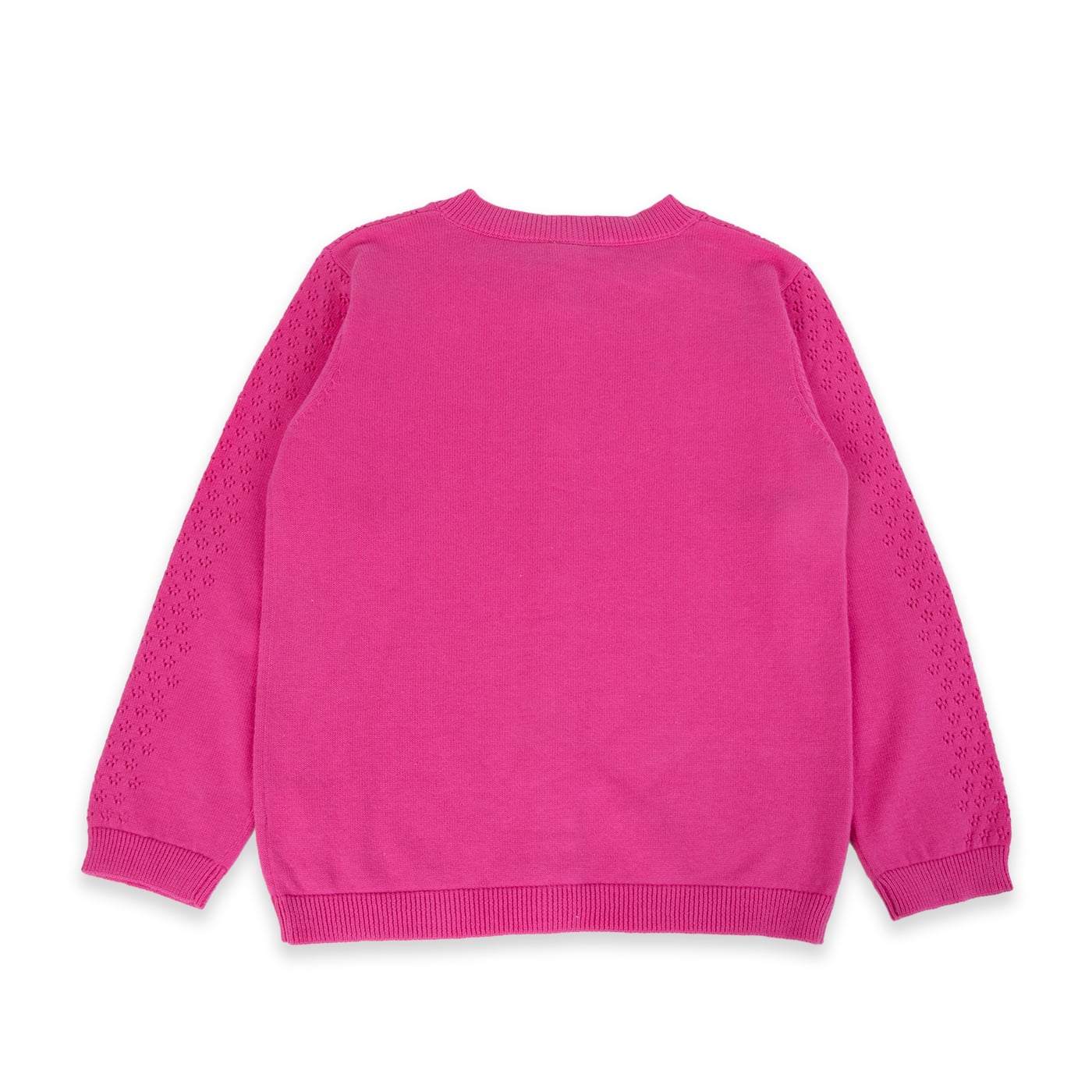 SWEATER MANGA LARGA ALGODÓN NIÑA PILLÍN PVA902-24RSO CHALECO ROSA - 4