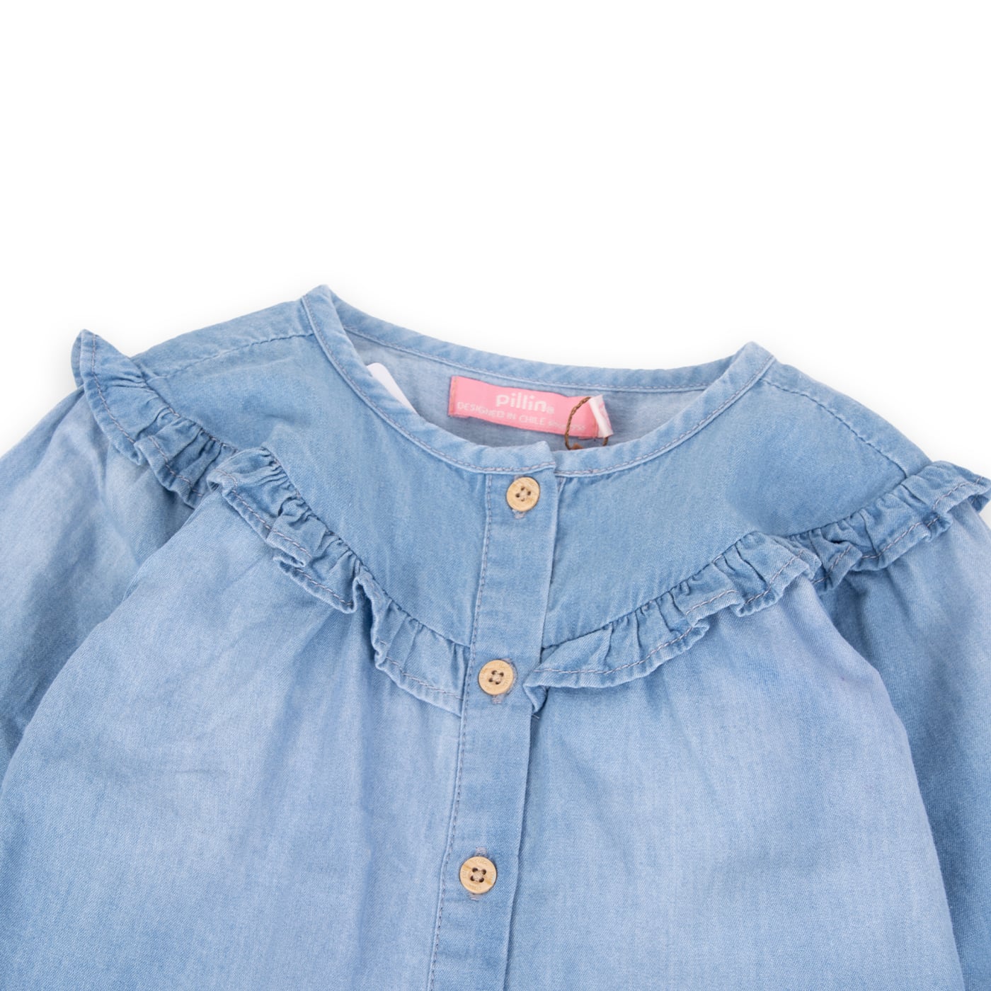 BLUSA BEBÉ NIÑA DENIM PILLIN - 2
