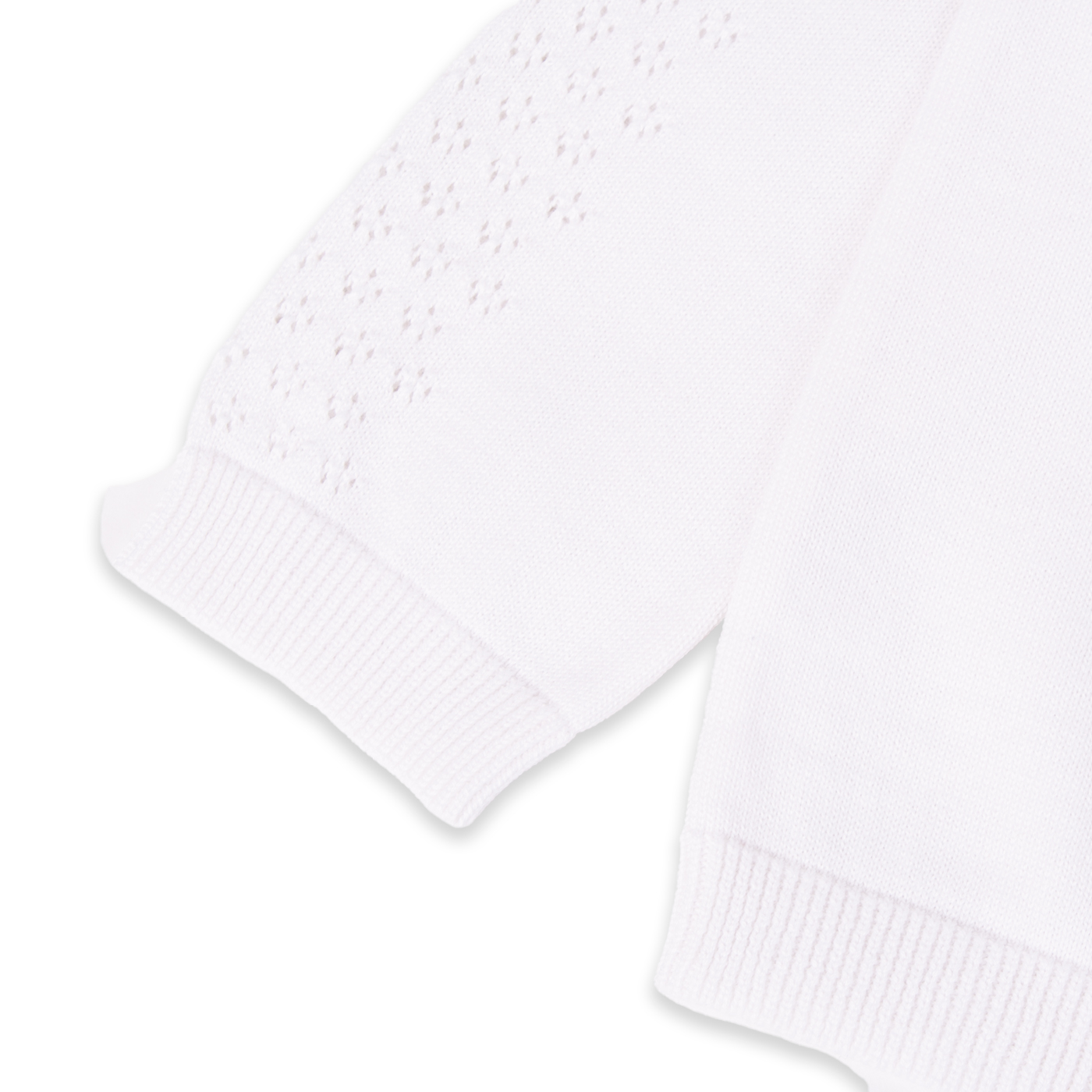 SWEATER MANGA LARGA ALGODÓN NIÑA PILLÍN PVA902-24BCO CHALECO BLANCO - 3