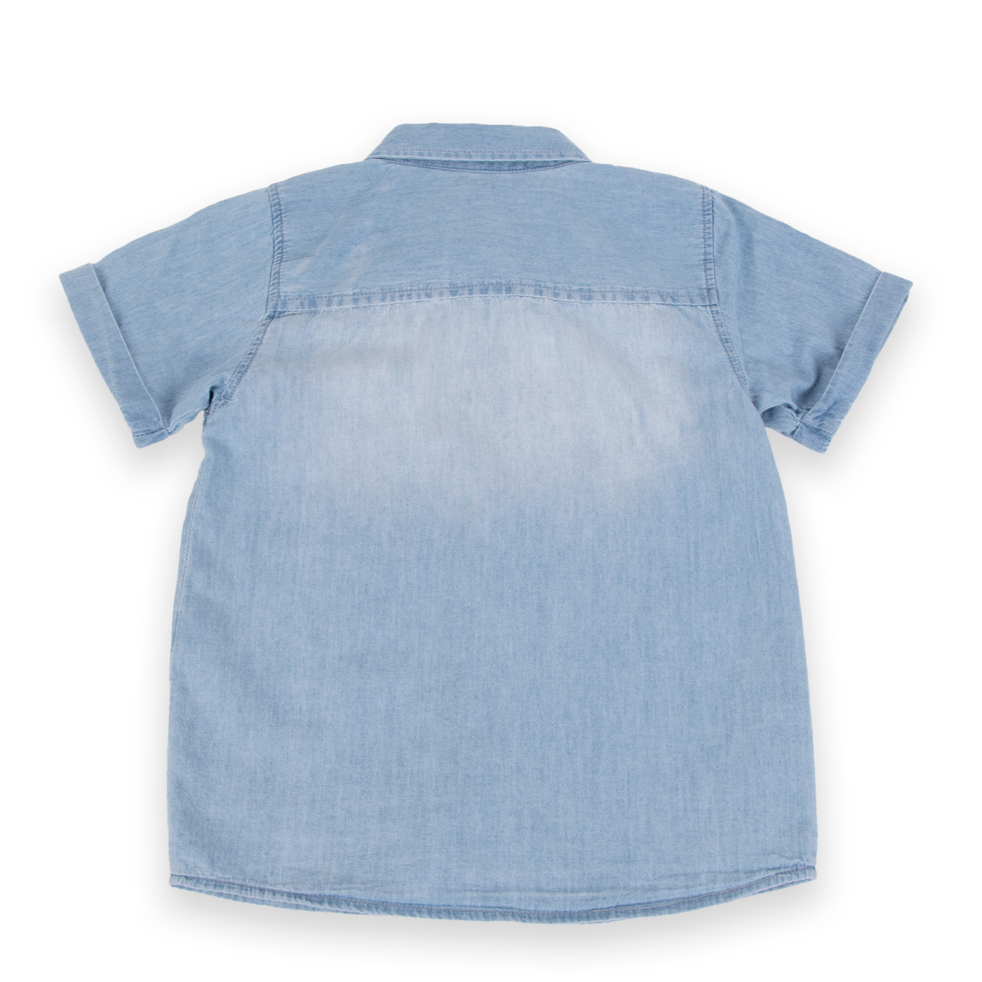 CAMISA MANGA CORTA ALGODÓN NIÑO PILLÍN PVA736-24DEN DENIM - 3