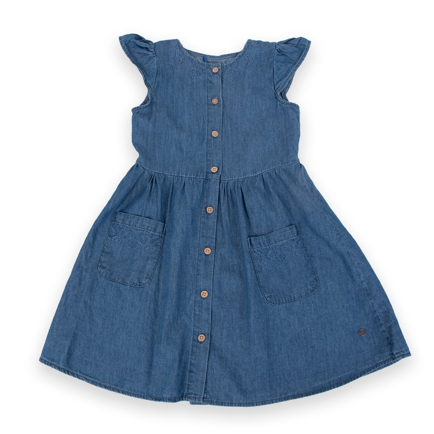 VESTIDO ALGODON NIÑA PILLIN DENIM PVA729-24DEN - 1